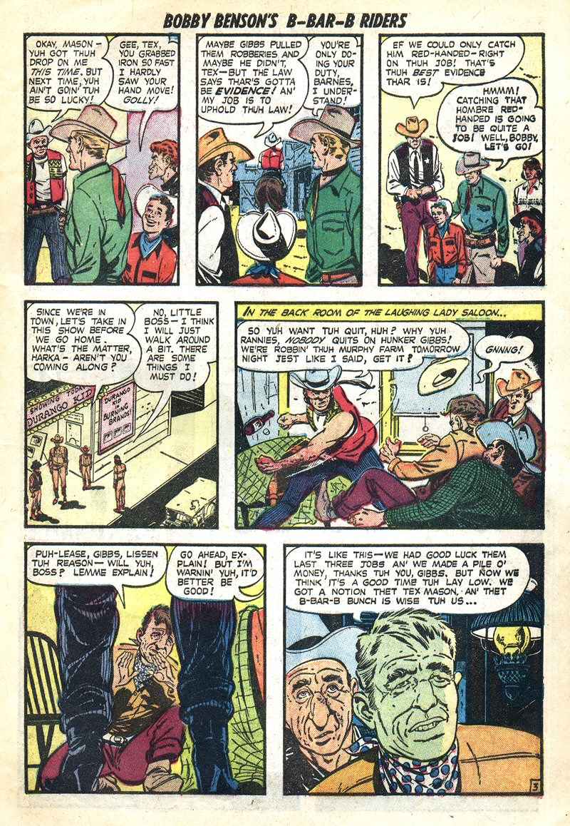 Read online Bobby Benson's B-Bar-B Riders comic -  Issue #3 - 13