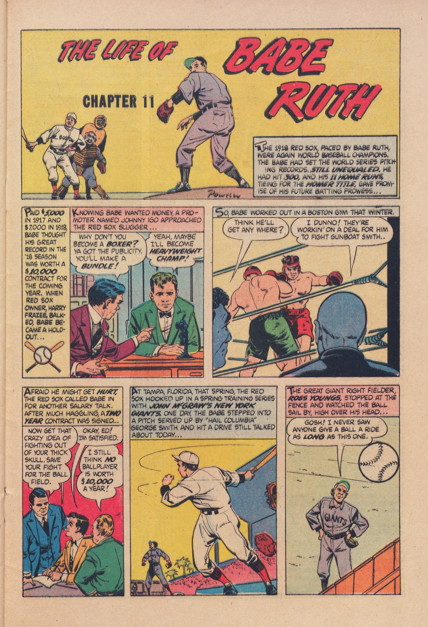 Read online Babe Ruth Sports Comics comic -  Issue #11 - 28