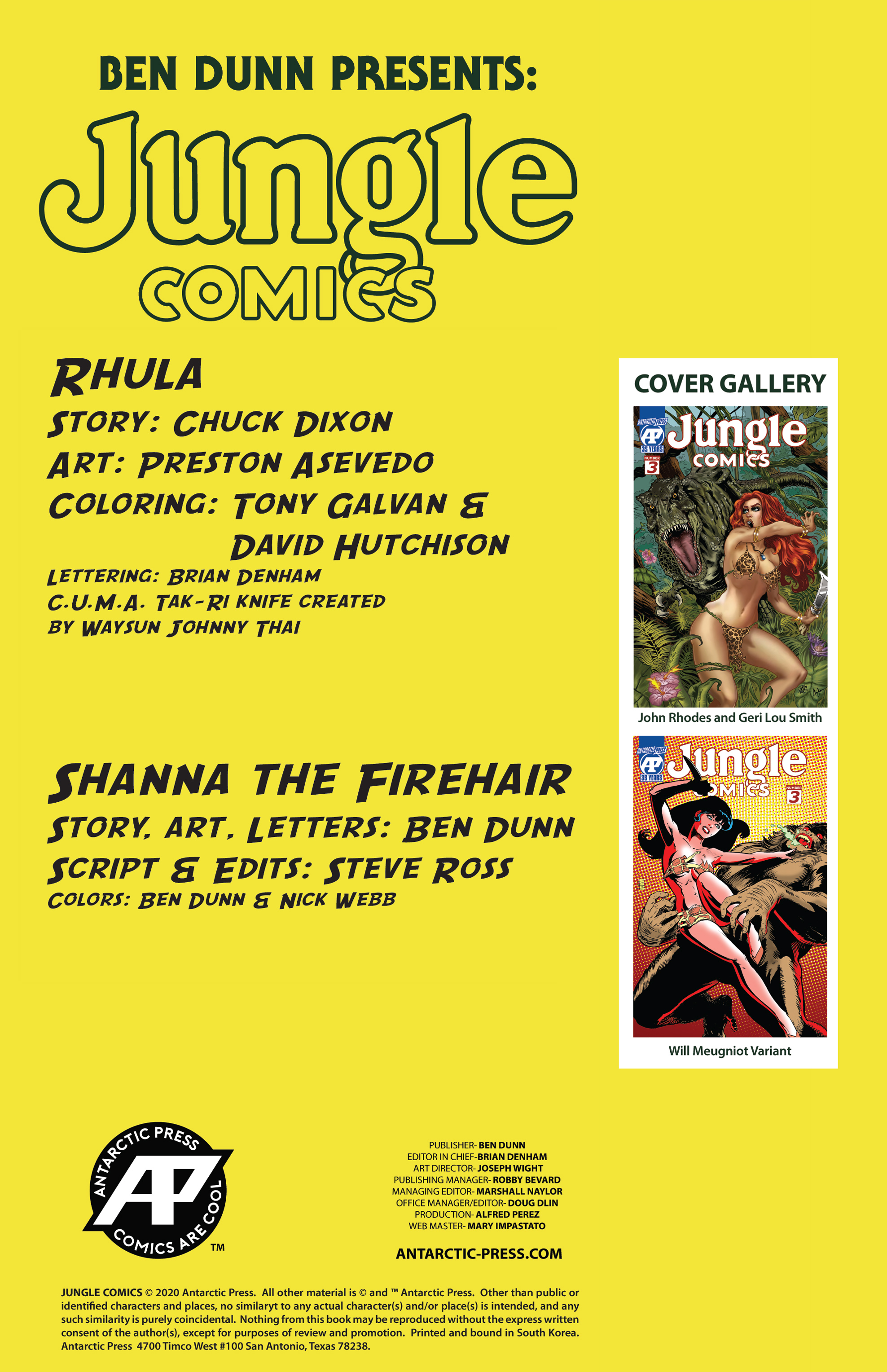 Read online Jungle Comics (2019) comic -  Issue #3 - 2