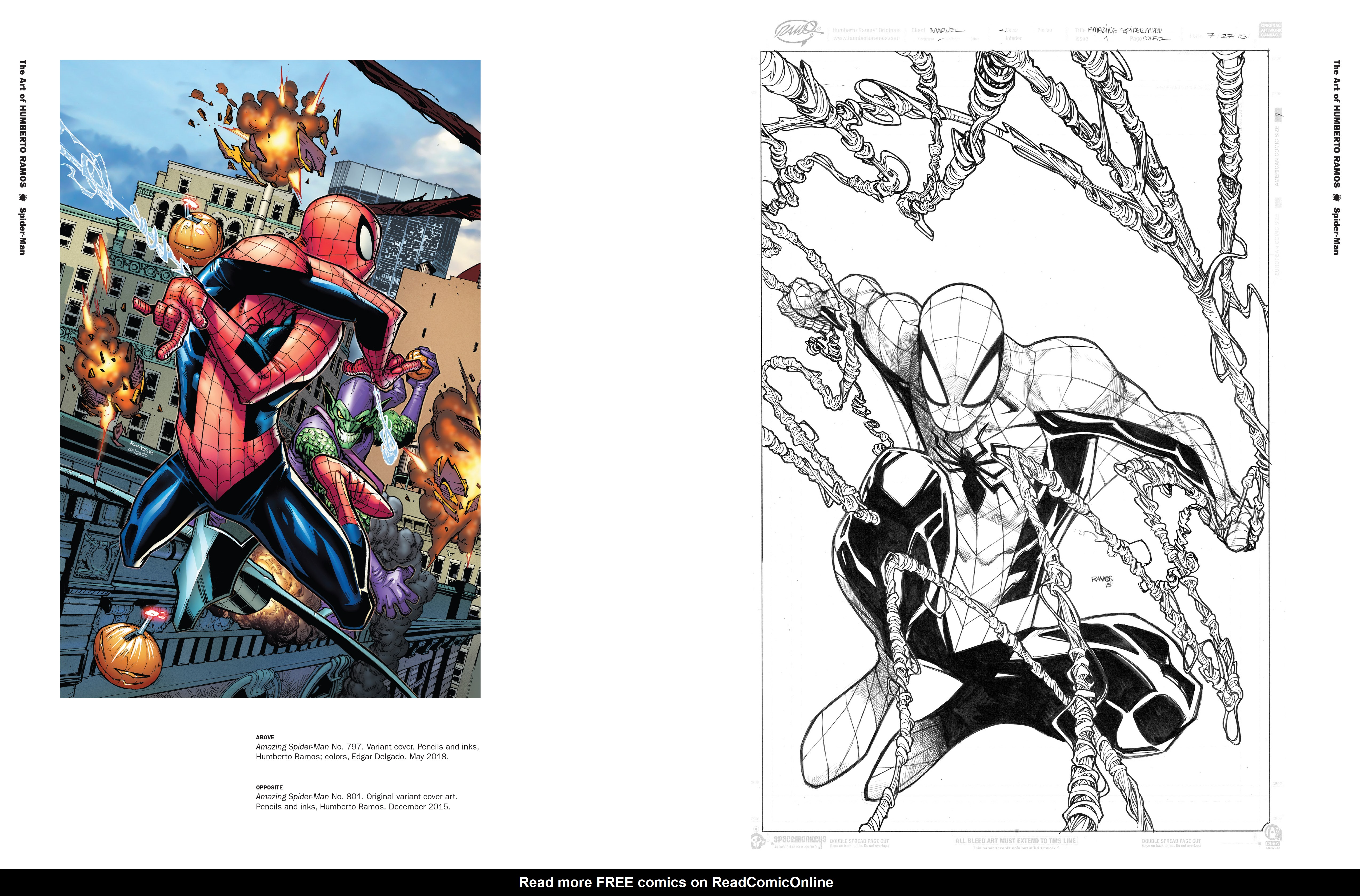 Read online Marvel Monograph: The Art of Humberto Ramos: Spider-Man comic -  Issue # TPB - 54