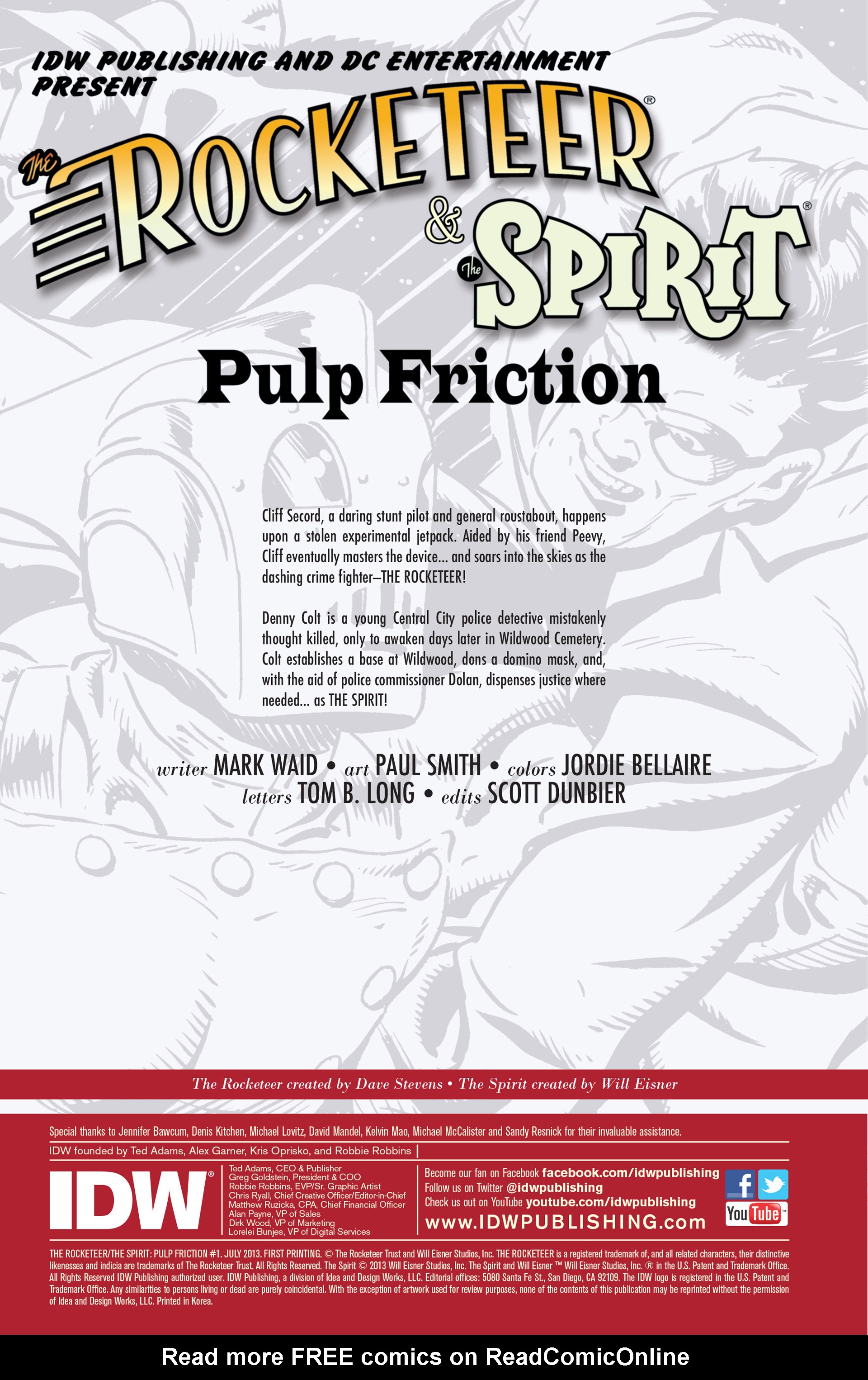 Read online The Rocketeer/The Spirit: Pulp Friction comic -  Issue #1 - 2
