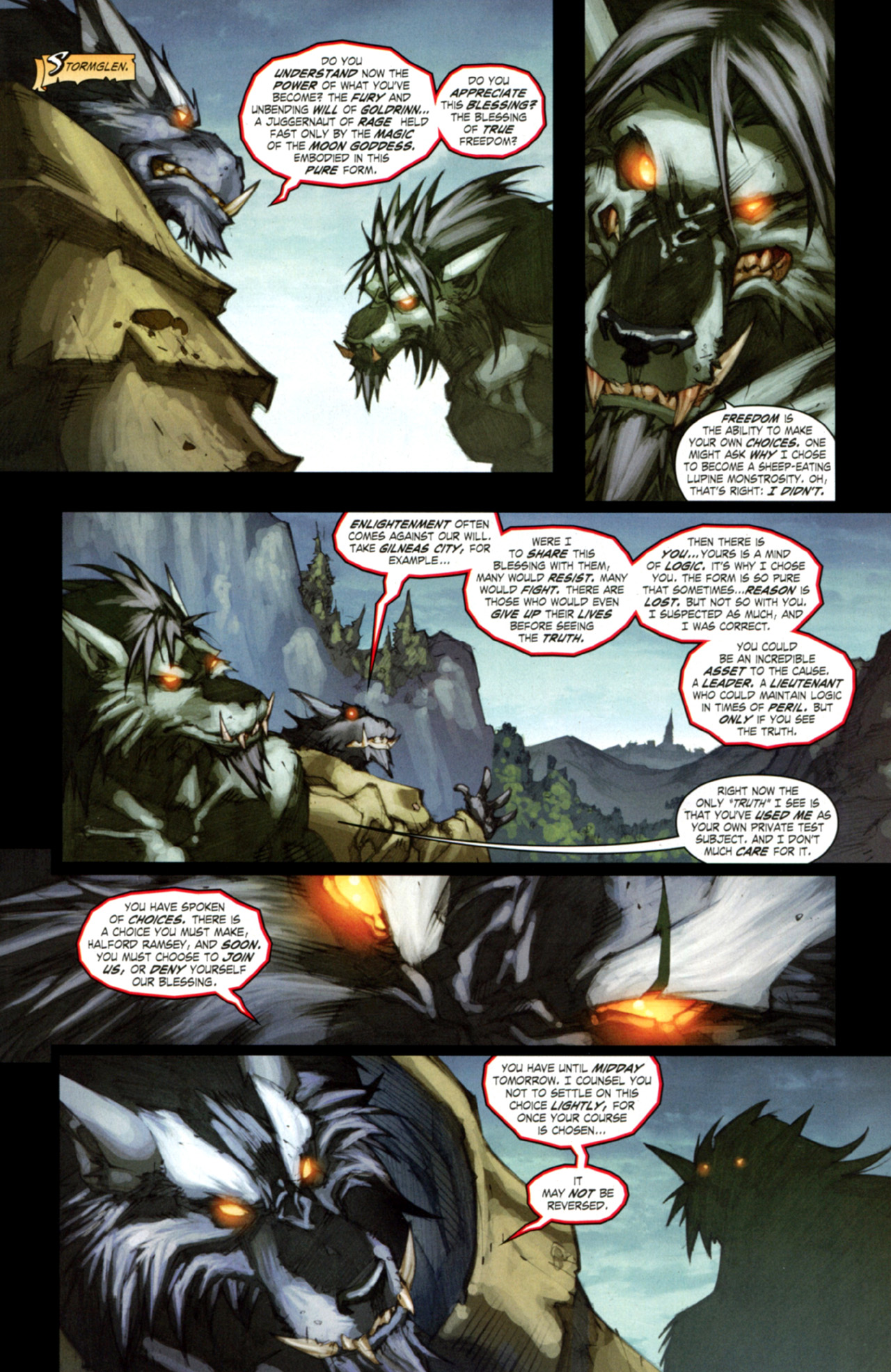 Read online World of Warcraft: Curse of the Worgen comic -  Issue #3 - 14