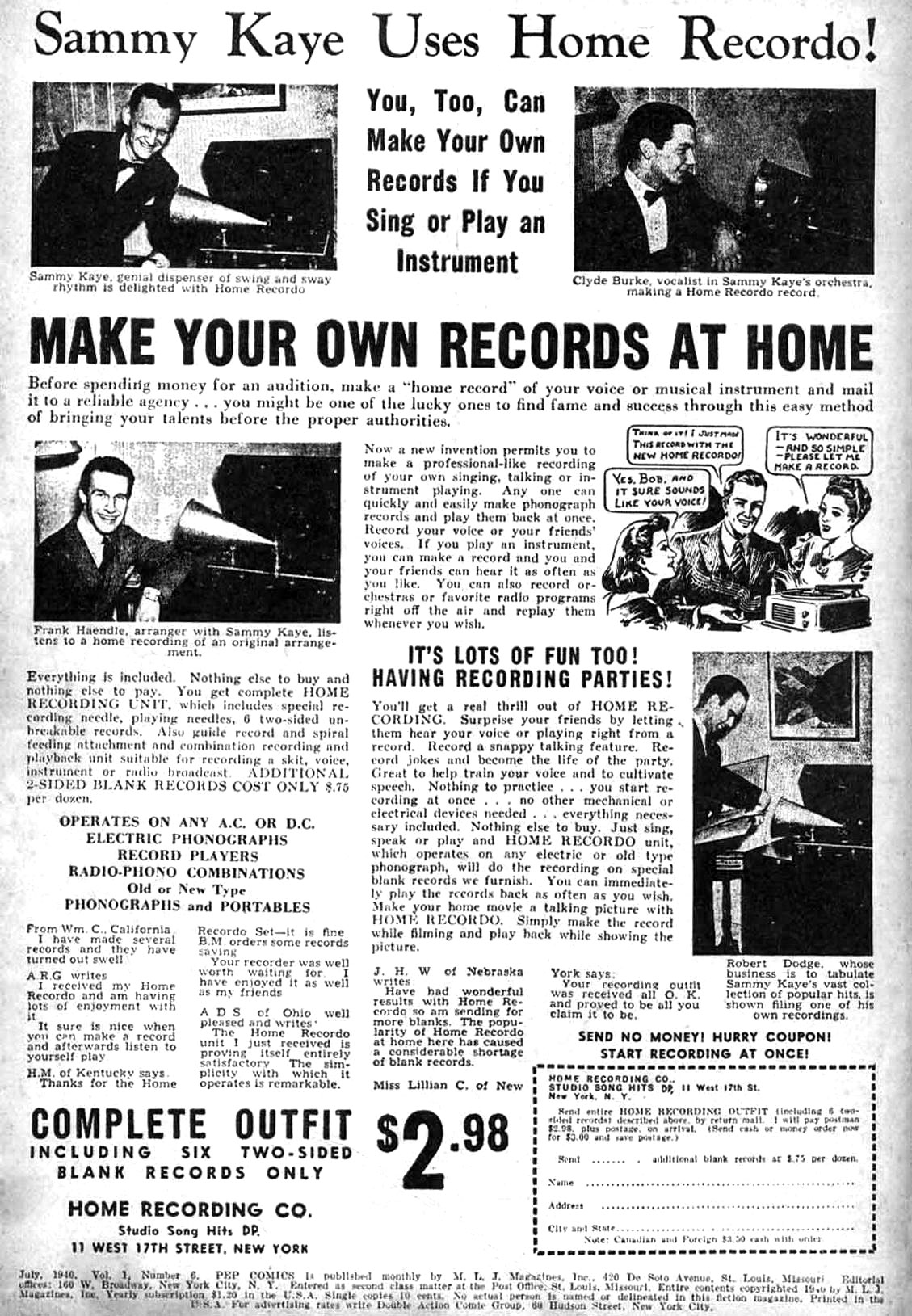 Read online Pep Comics comic -  Issue #6 - 2