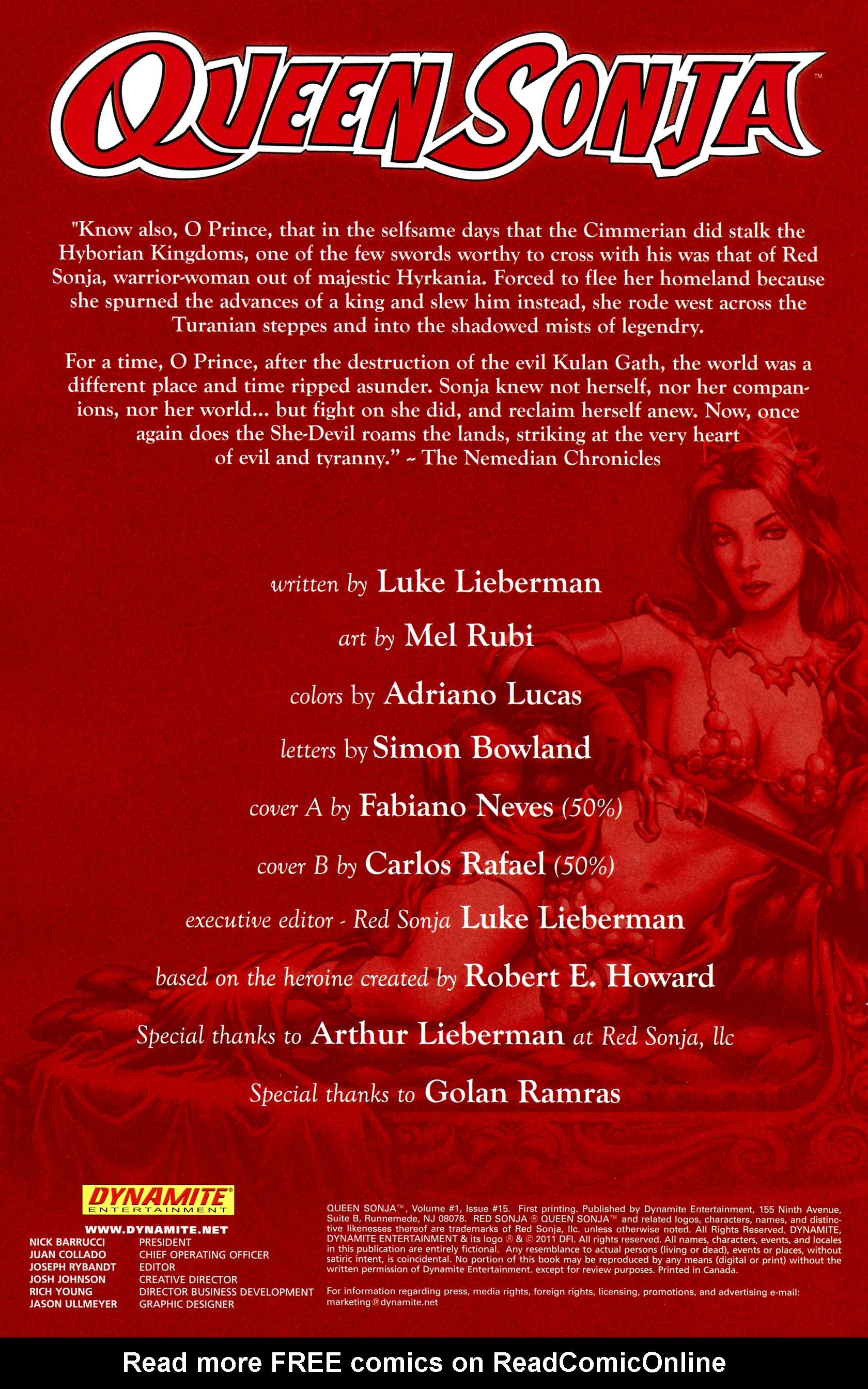 Read online Queen Sonja comic -  Issue #15 - 2
