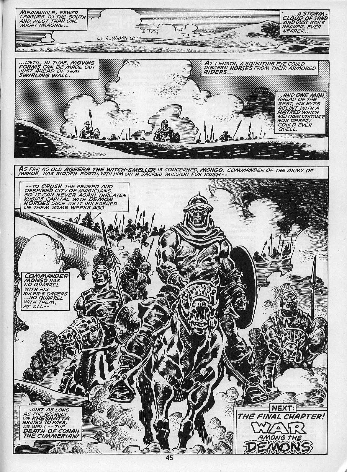 Read online The Savage Sword Of Conan comic -  Issue #205 - 47