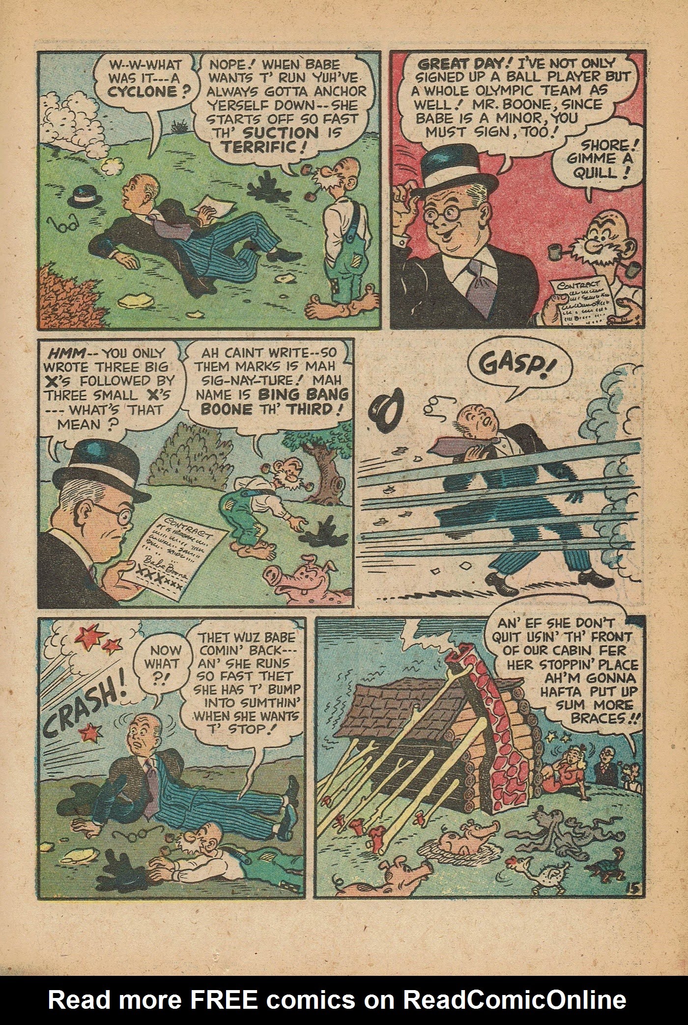 Read online Babe (1948) comic -  Issue #1 - 17