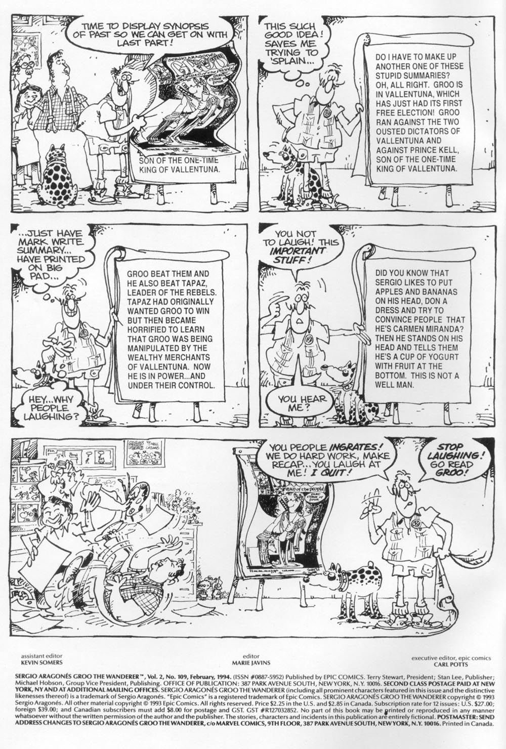 Read online Sergio Aragonés Groo the Wanderer comic -  Issue #109 - 2