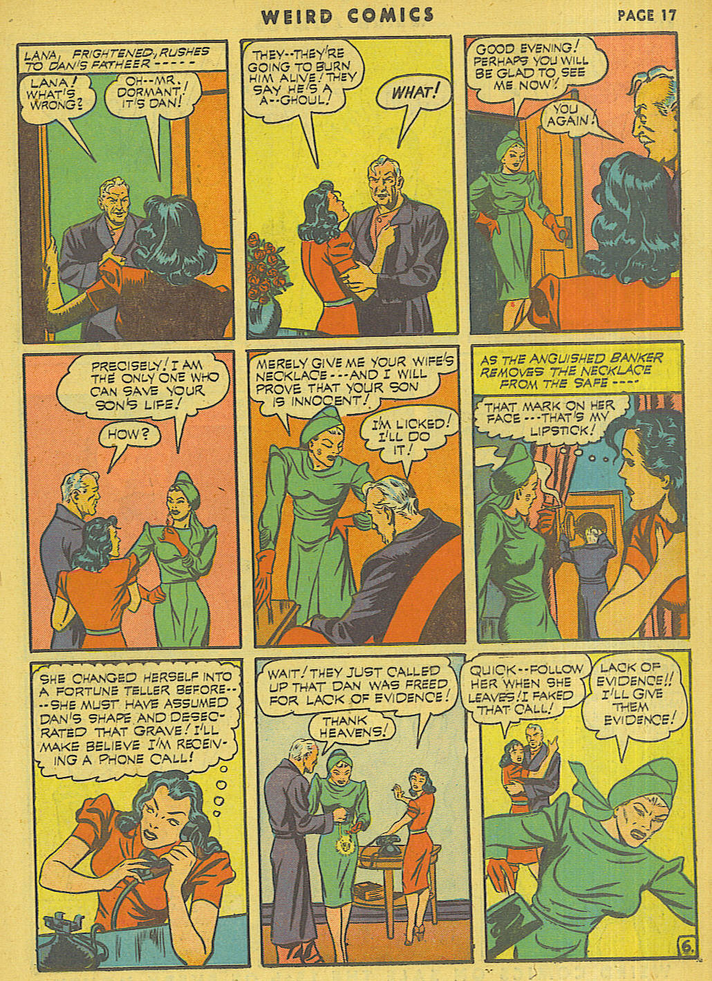 Read online Weird Comics comic -  Issue #17 - 18