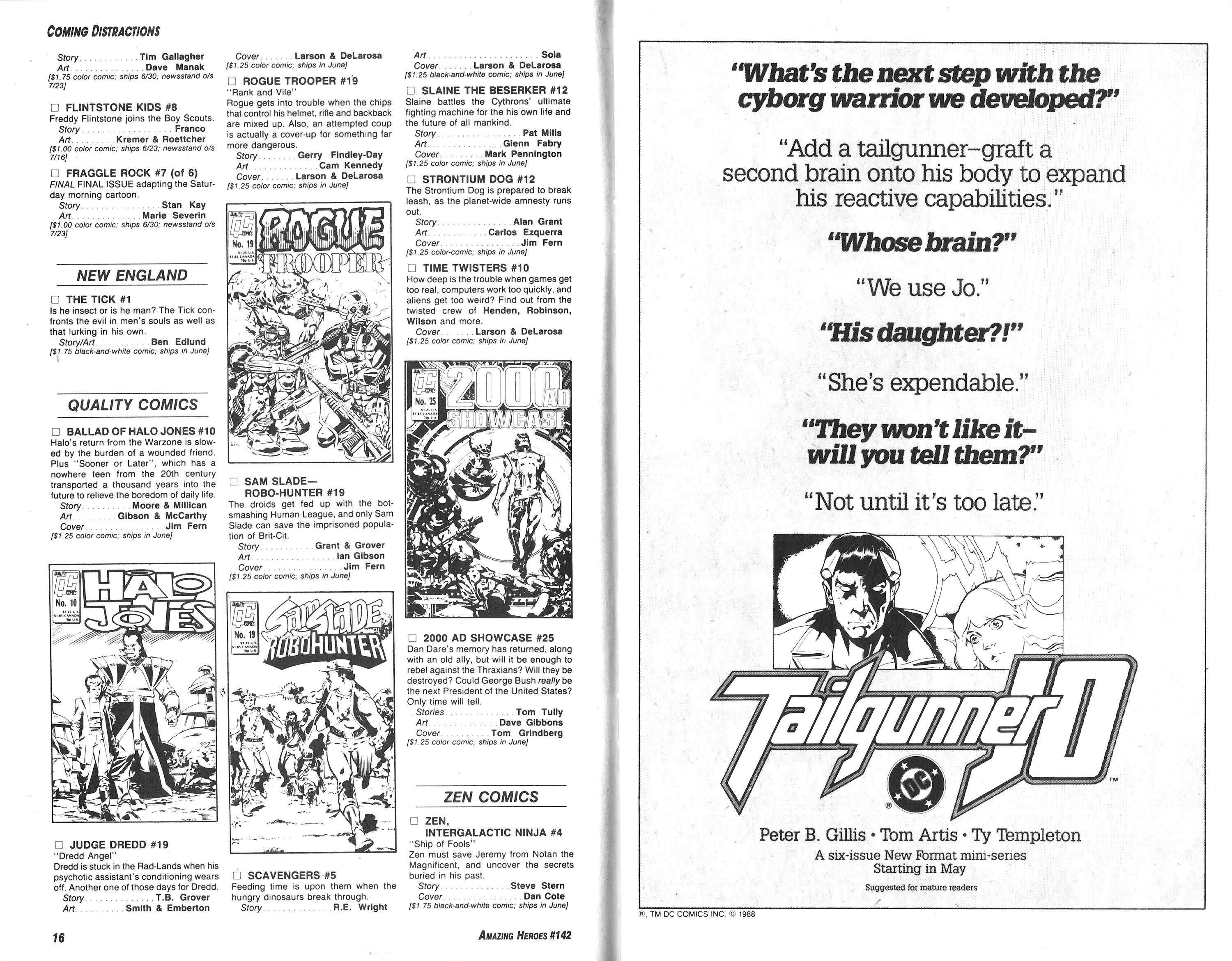 Read online Amazing Heroes comic -  Issue #142 - 9
