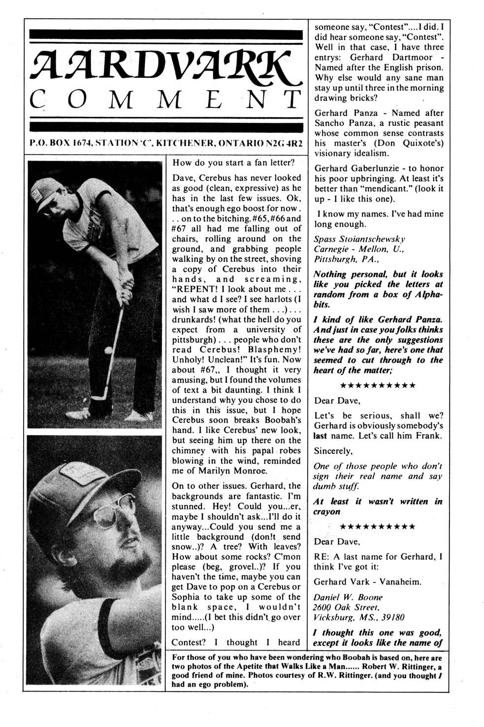 Read online Cerebus comic -  Issue #69 - 31