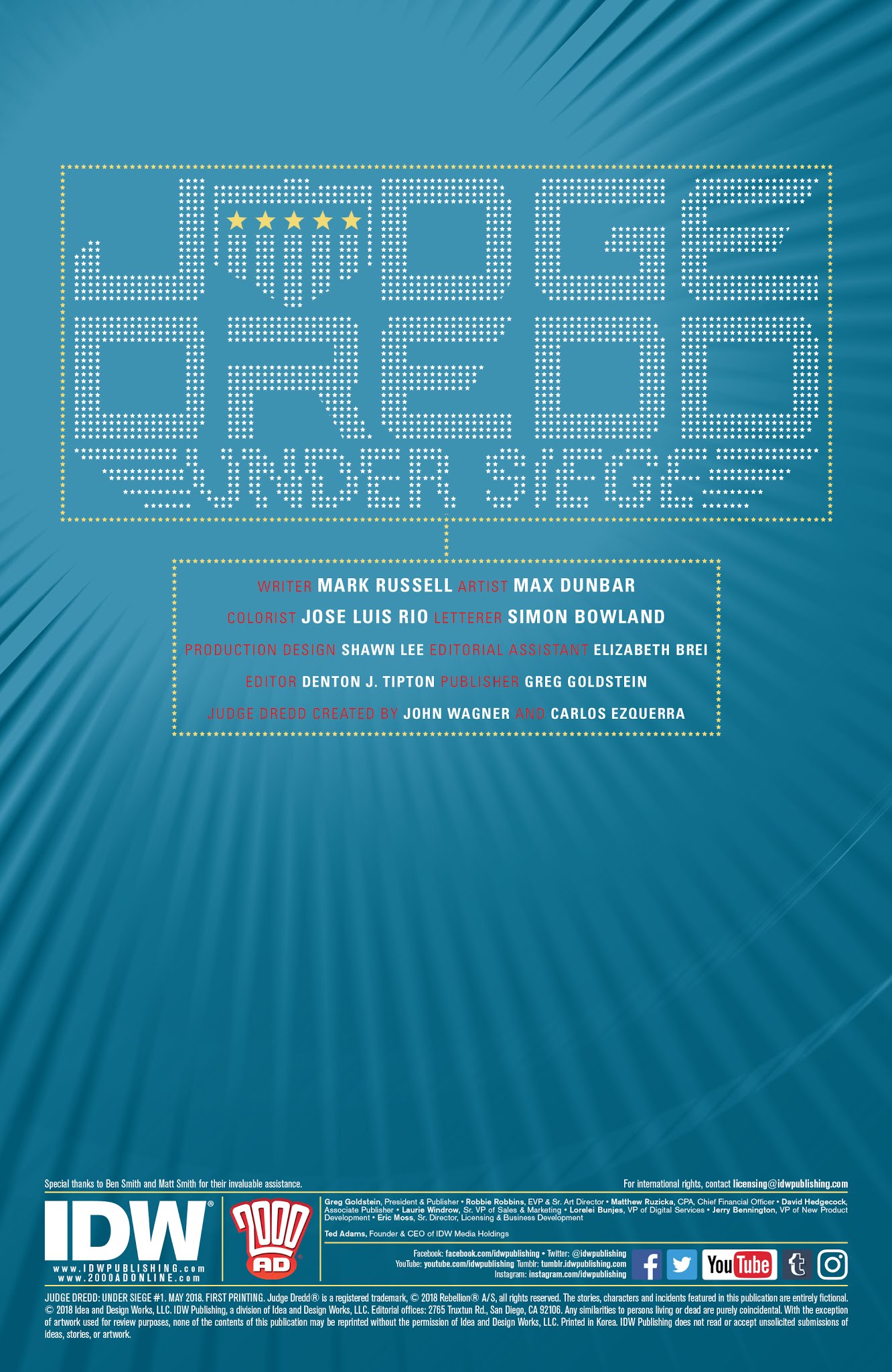 Read online Judge Dredd: Under Siege comic -  Issue #1 - 2