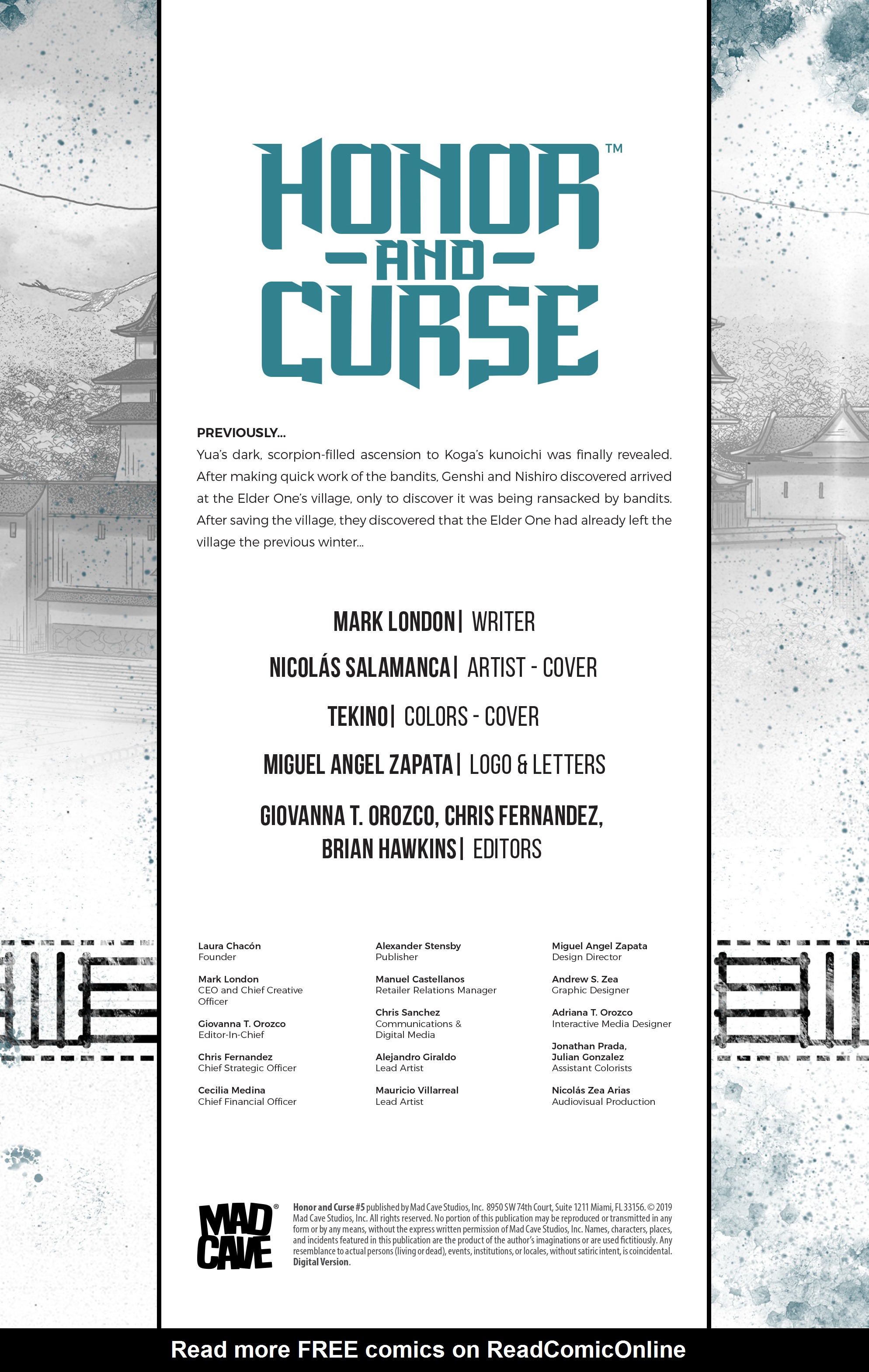 Read online Honor and Curse comic -  Issue #5 - 2