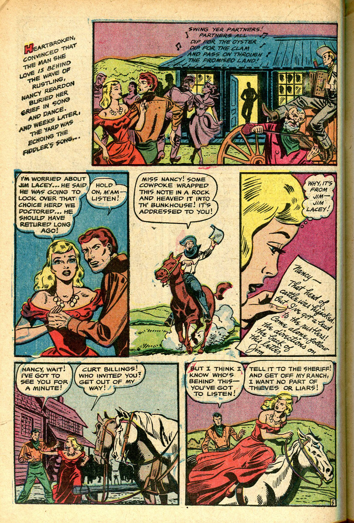 Read online Cowgirl Romances (1950) comic -  Issue #7 - 30