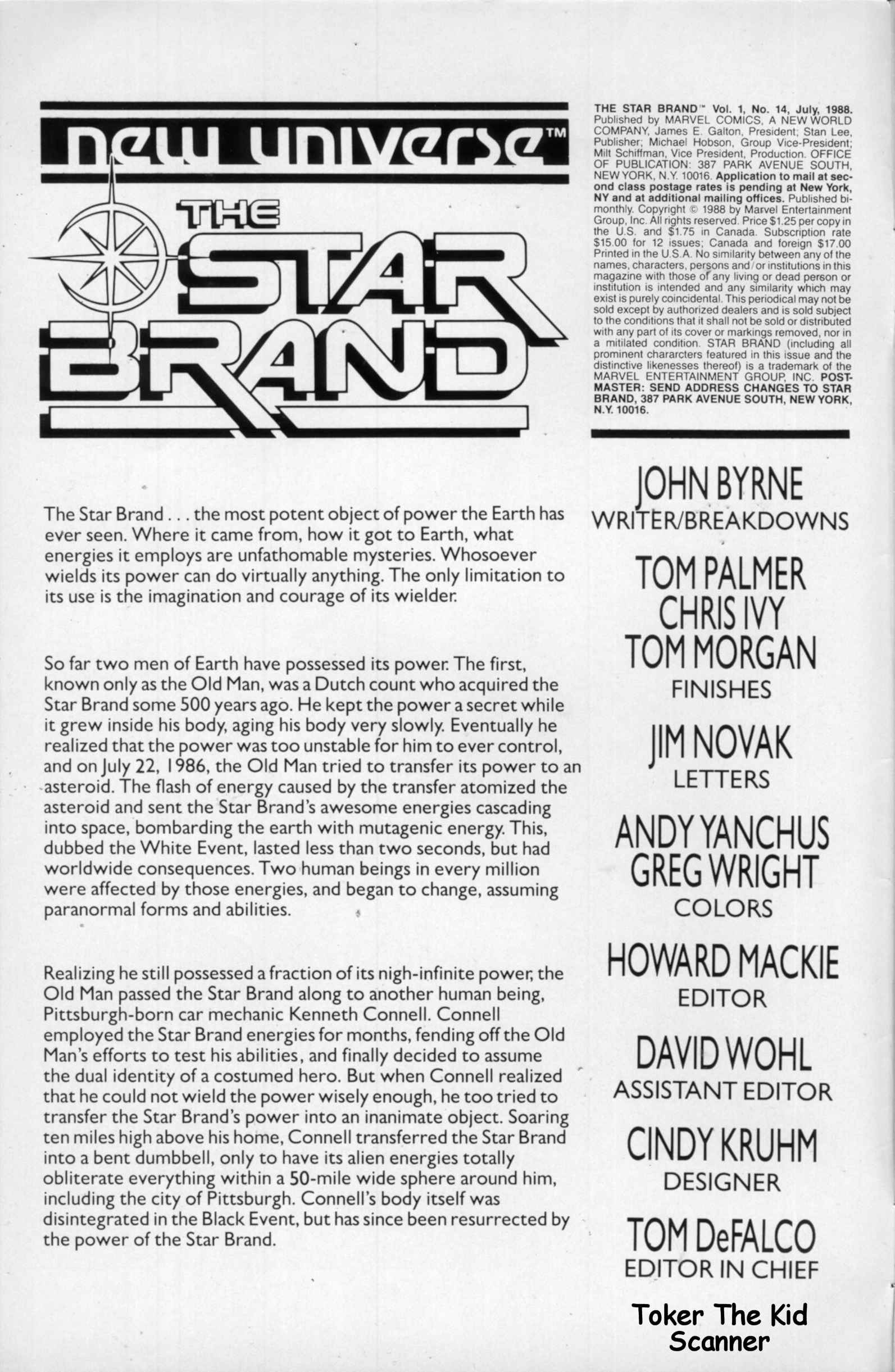 Read online Star Brand comic -  Issue #14 - 2