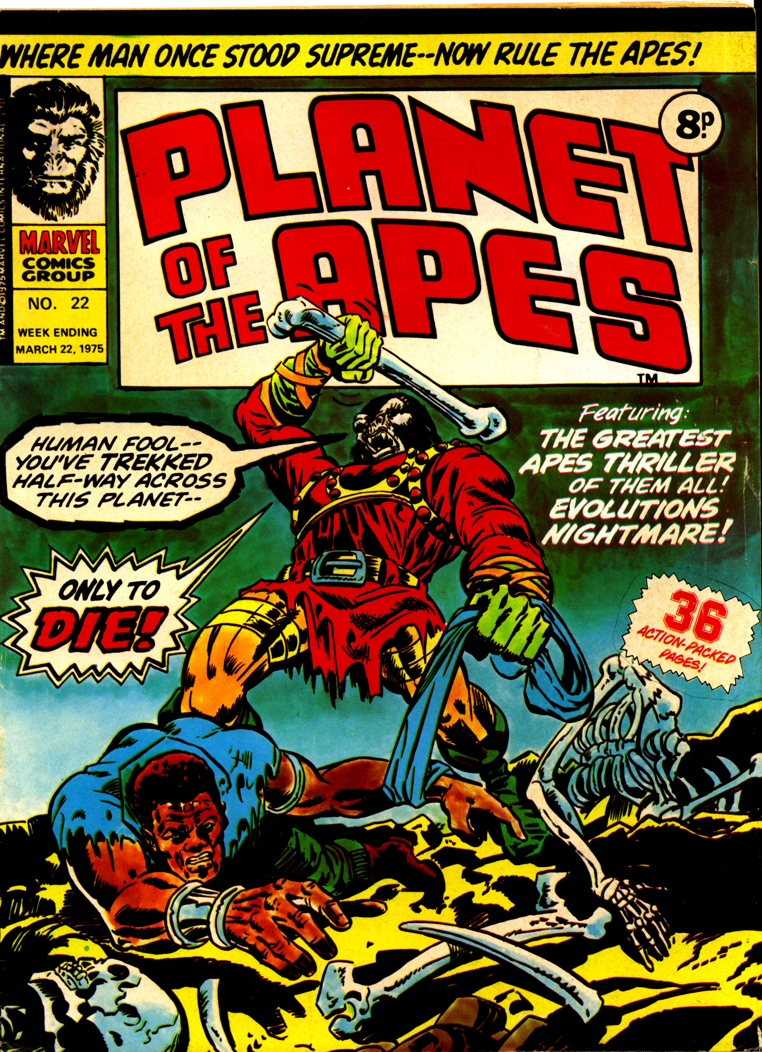 Read online Planet of the Apes (1974) comic -  Issue #22 - 1