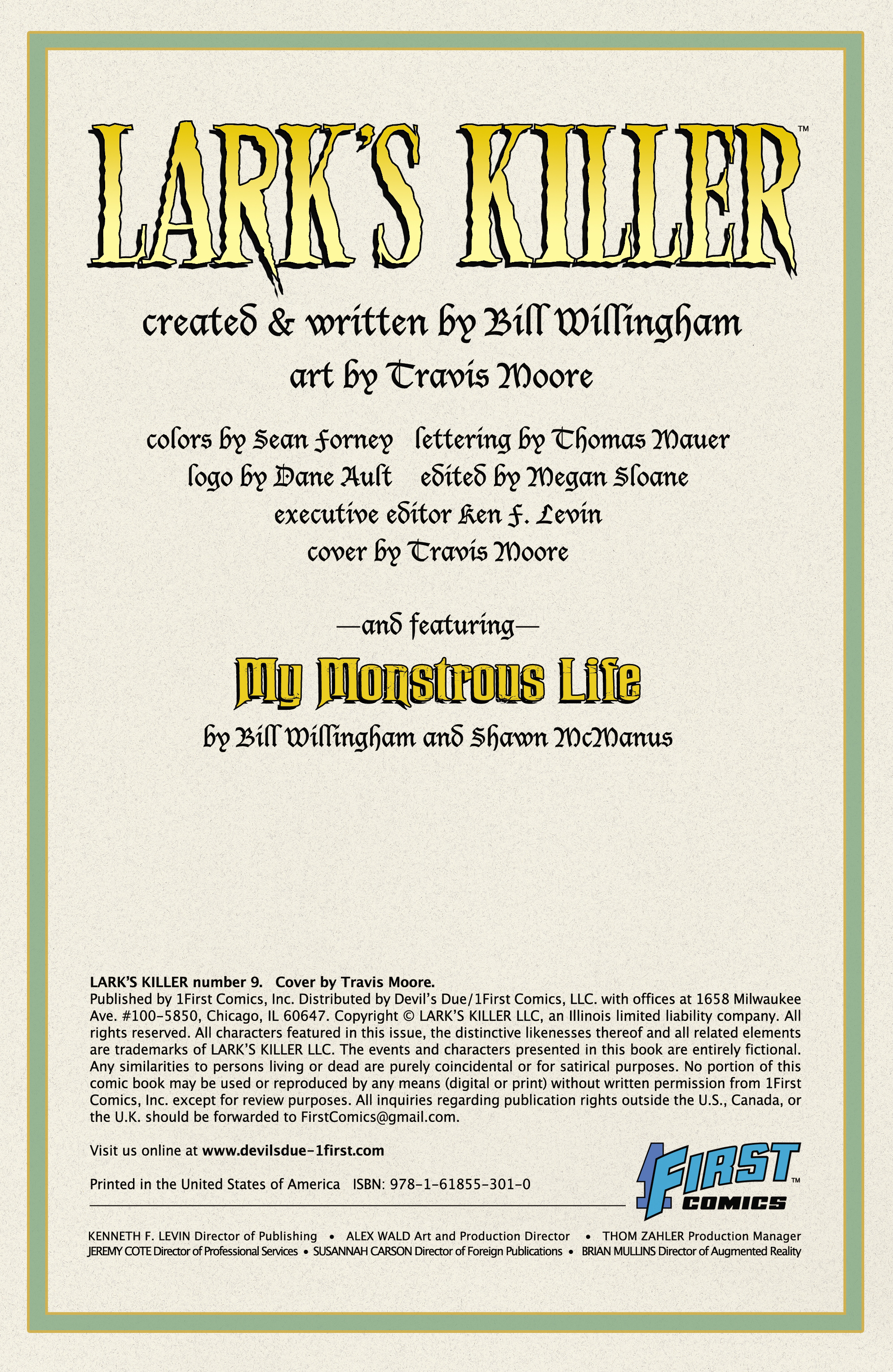 Read online Lark's Killer comic -  Issue #9 - 2