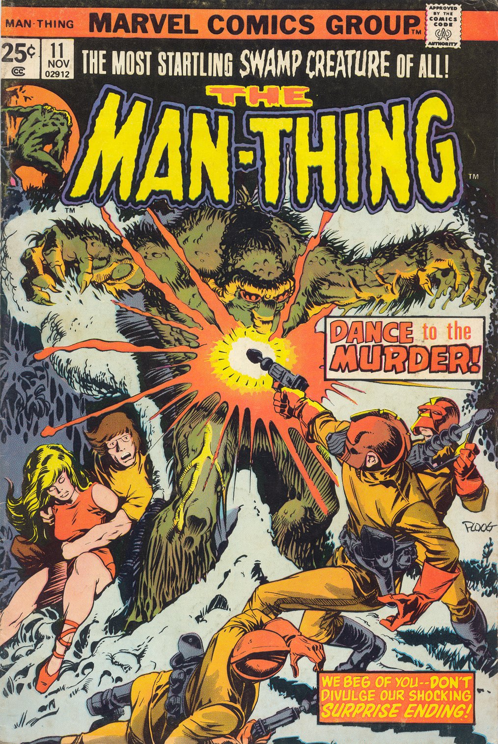 Read online Man-Thing (1974) comic -  Issue #11 - 1