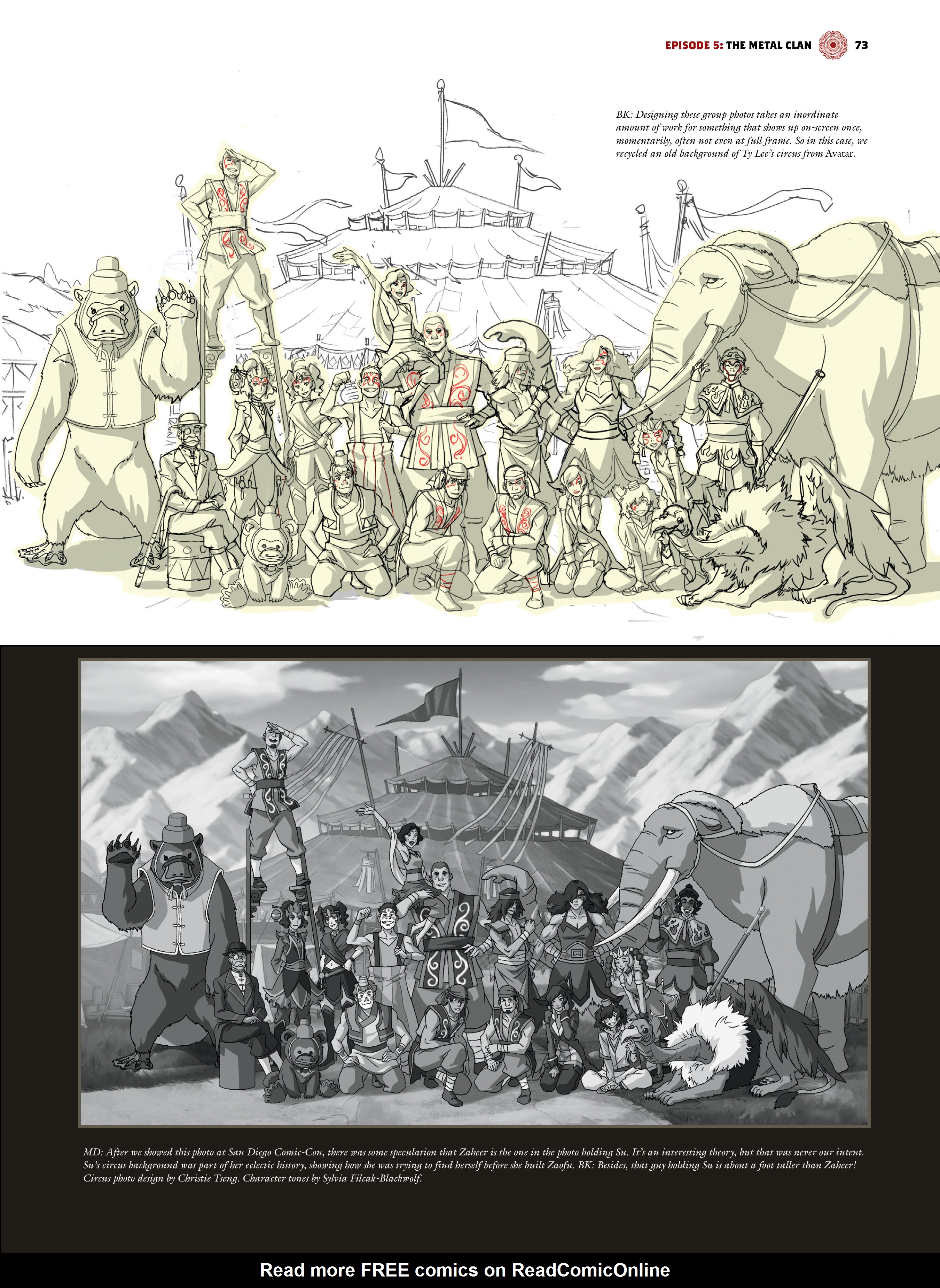 Read online The Legend of Korra: The Art of the Animated Series comic -  Issue # TPB 3 - 74