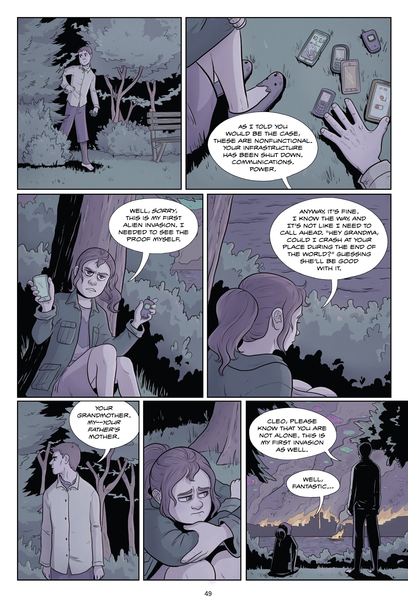 Read online Lifeformed: Cleo Makes Contact comic -  Issue # TPB - 48