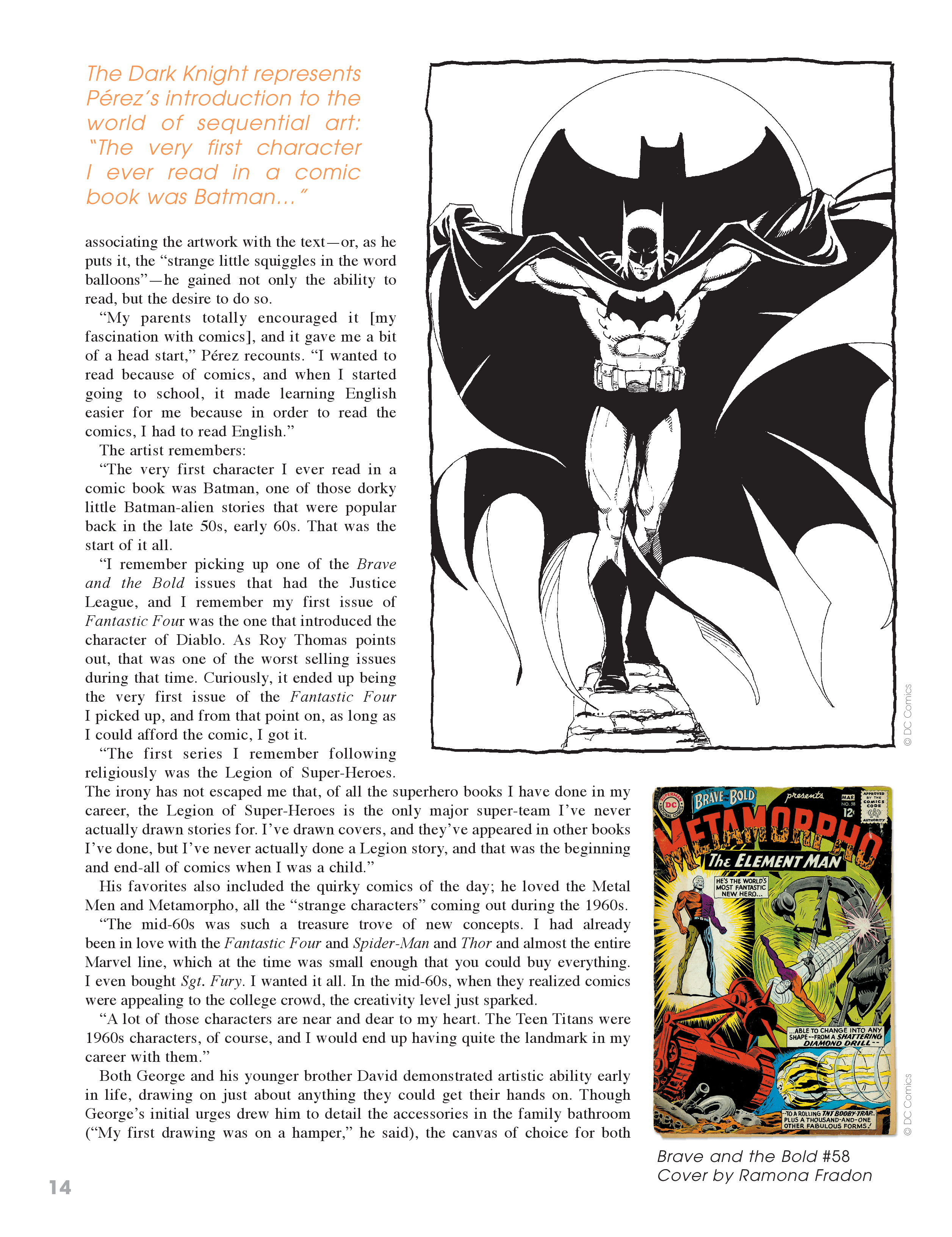 Read online George Perez Storyteller comic -  Issue # TPB 2 (Part 1) - 14