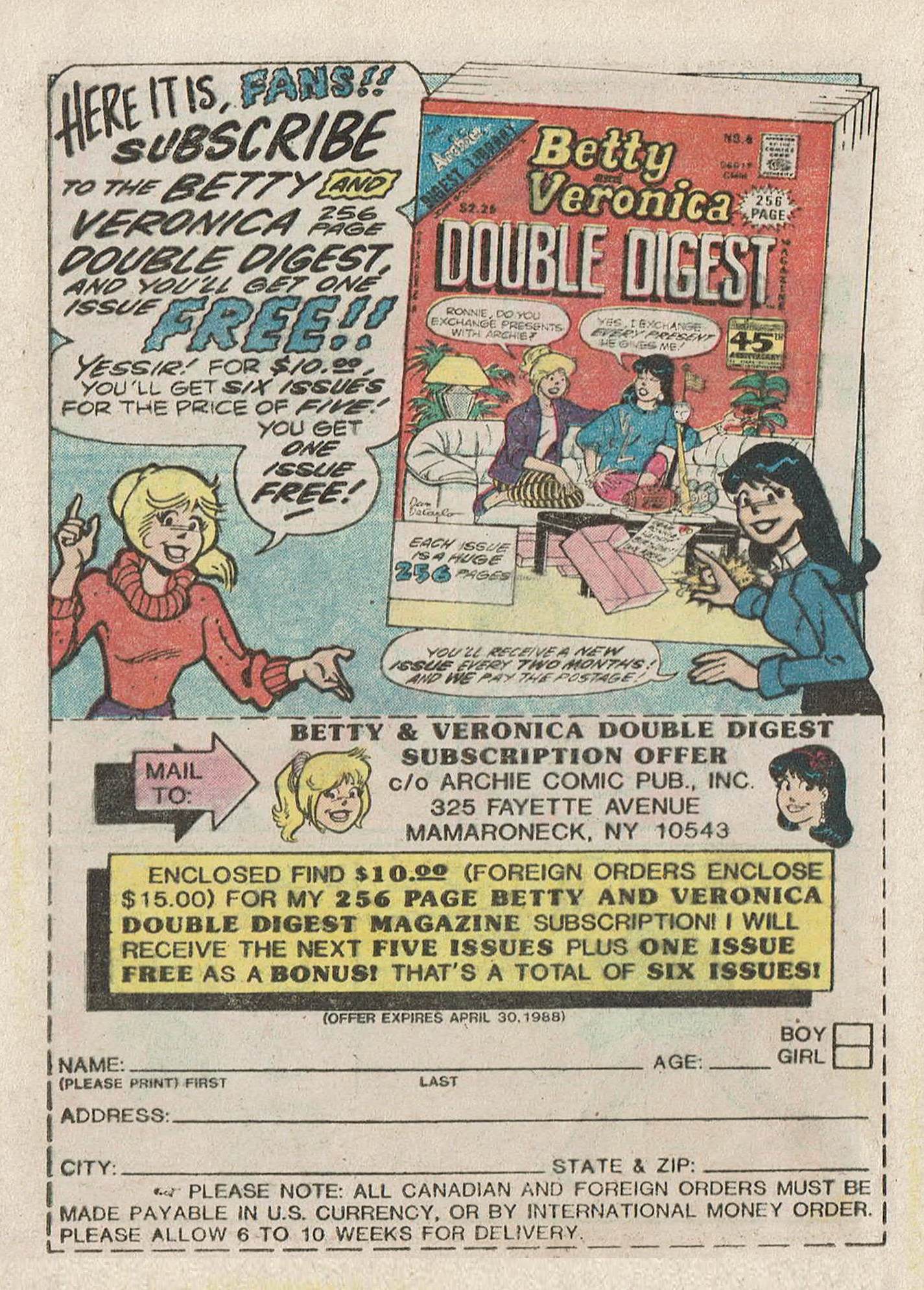 Read online Betty and Veronica Digest Magazine comic -  Issue #28 - 12