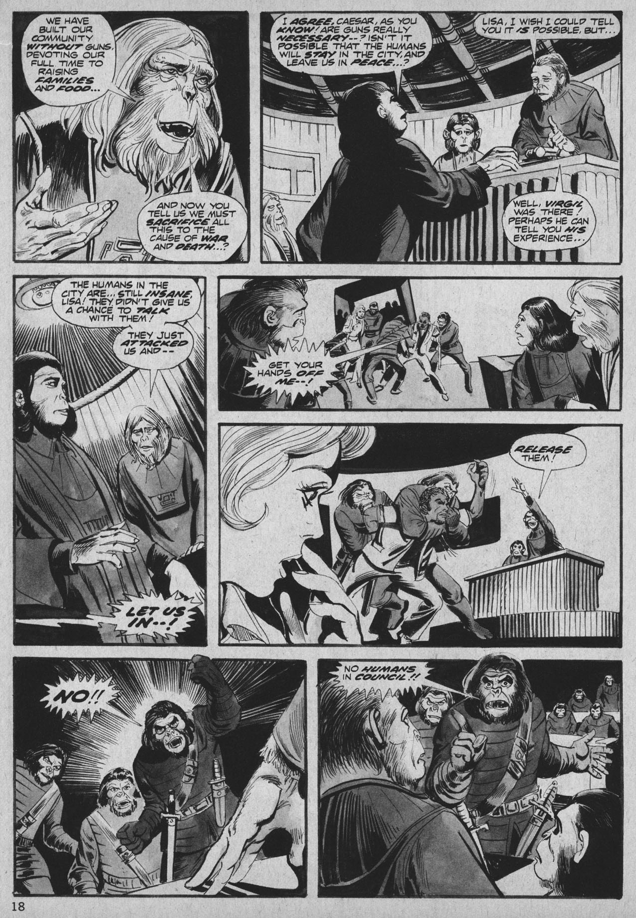 Read online Planet of the Apes comic -  Issue #25 - 18