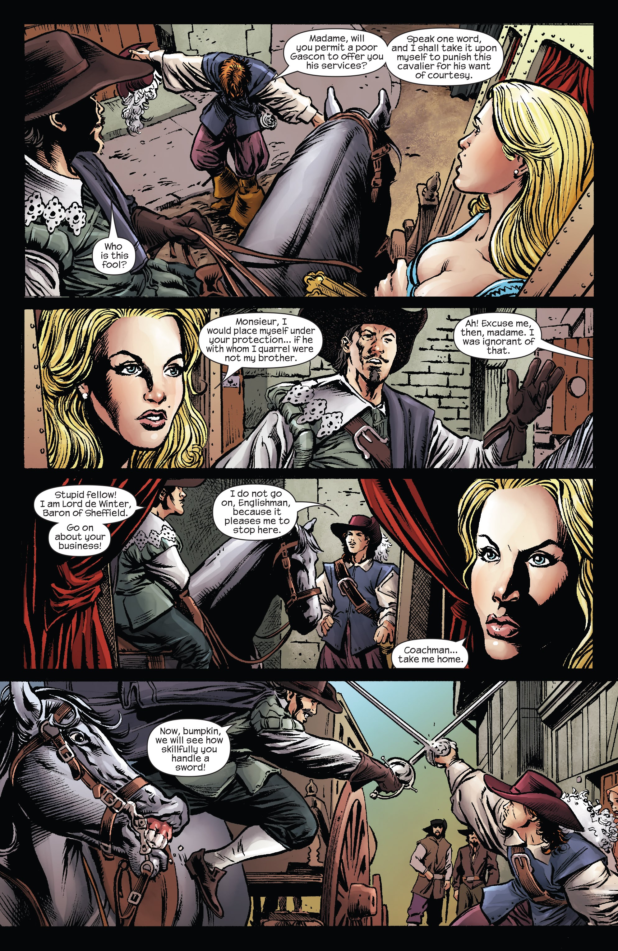 Read online Marvel Illustrated: The Three Musketeers comic -  Issue #4 - 5