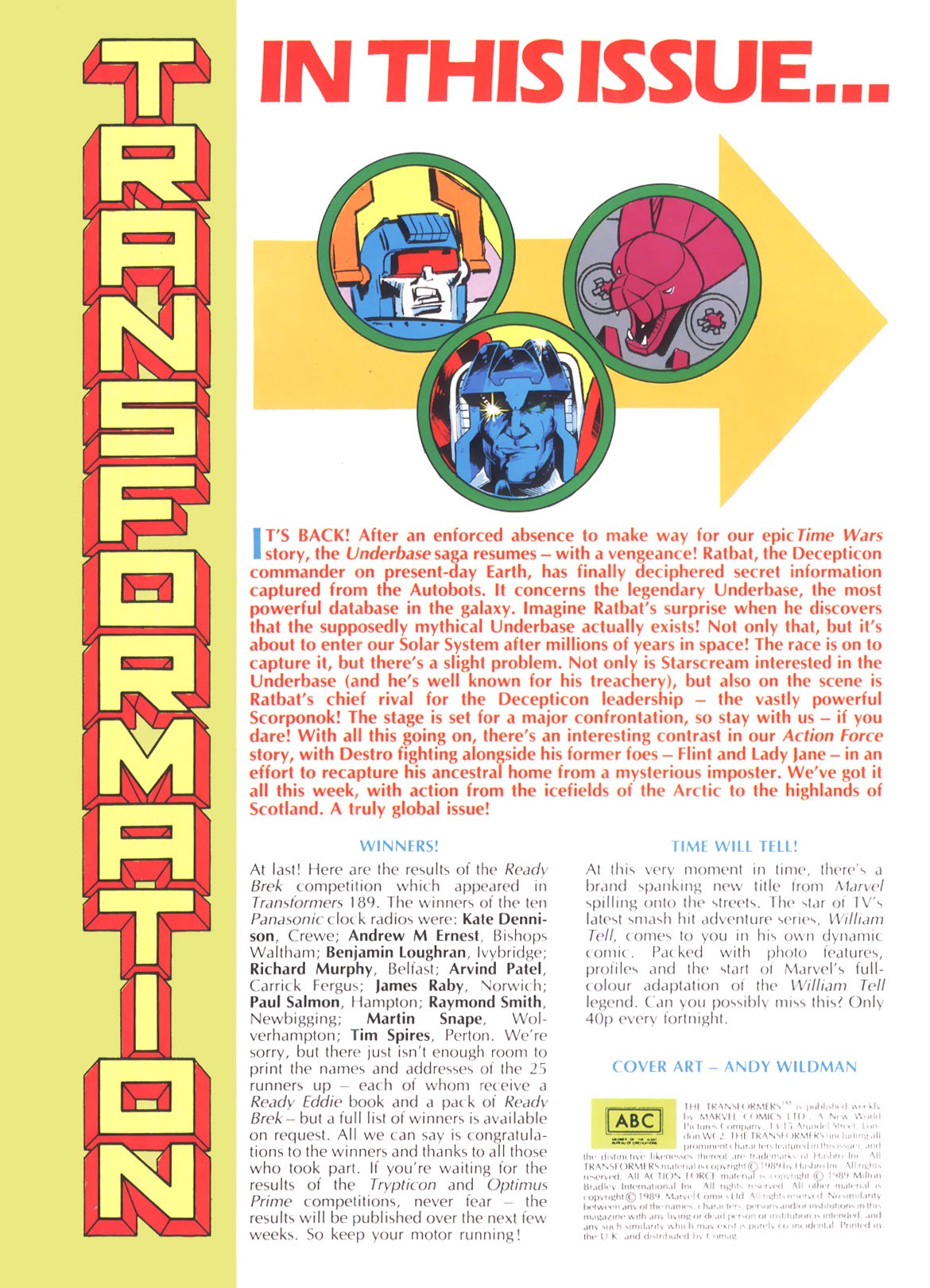 Read online The Transformers (UK) comic -  Issue #206 - 2