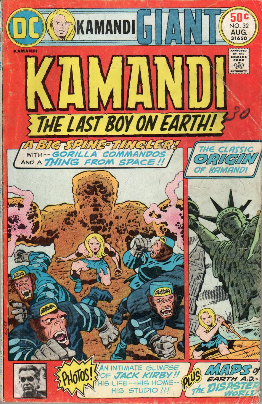 Read online Kamandi, The Last Boy On Earth comic -  Issue #32 - 1