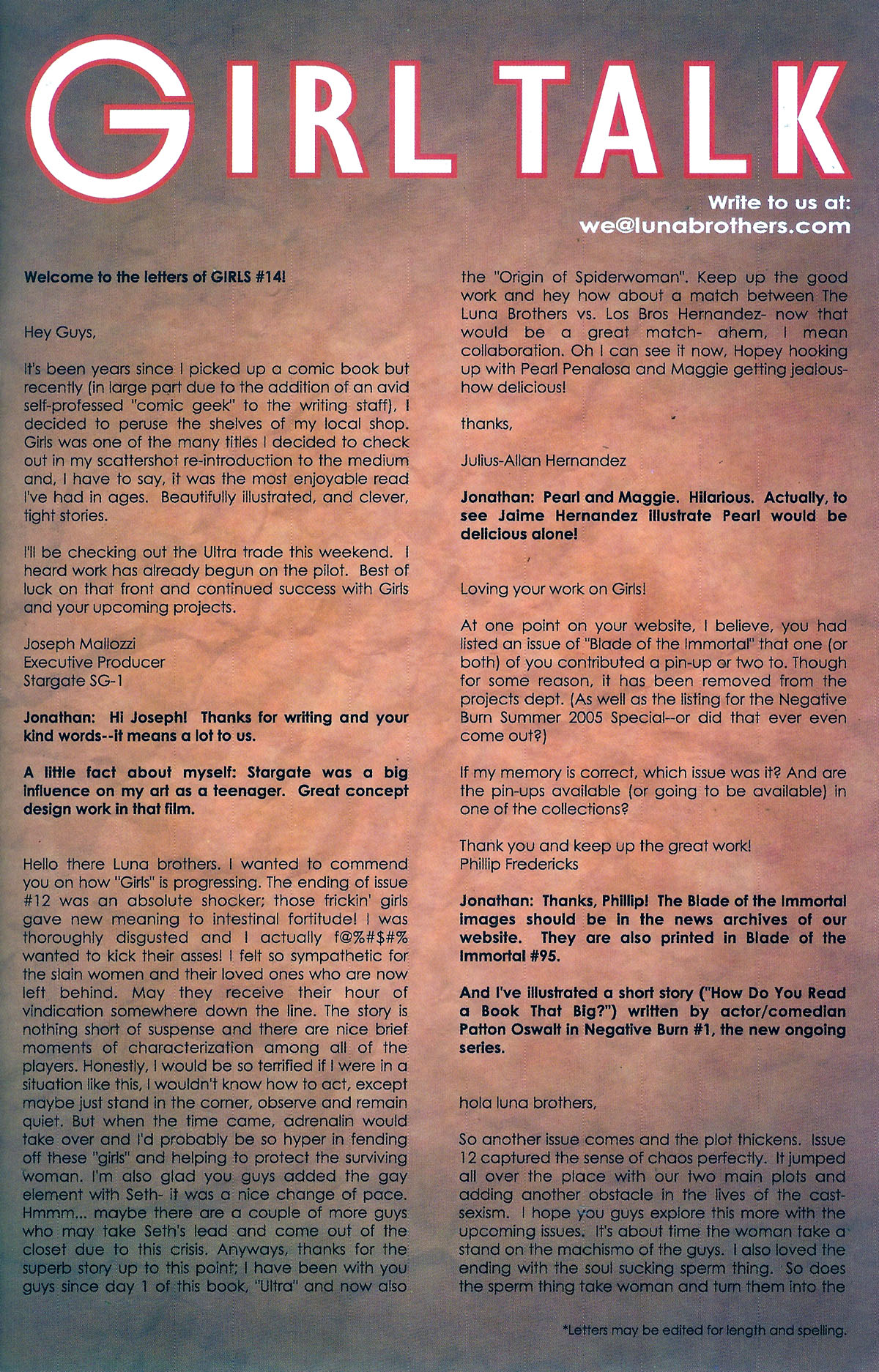 Read online Girls comic -  Issue #14 - 25