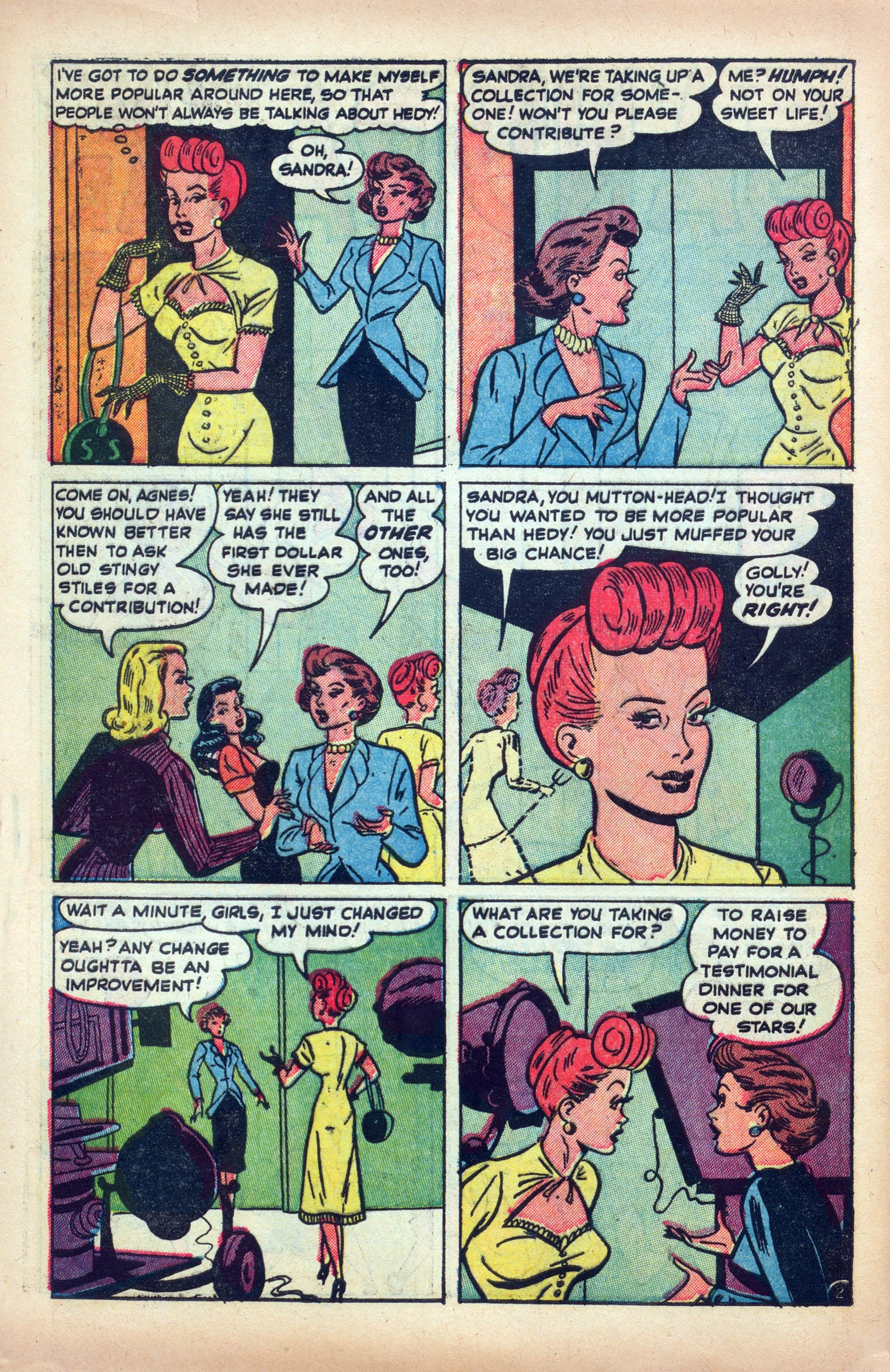 Read online Hedy Of Hollywood Comics comic -  Issue #47 - 30