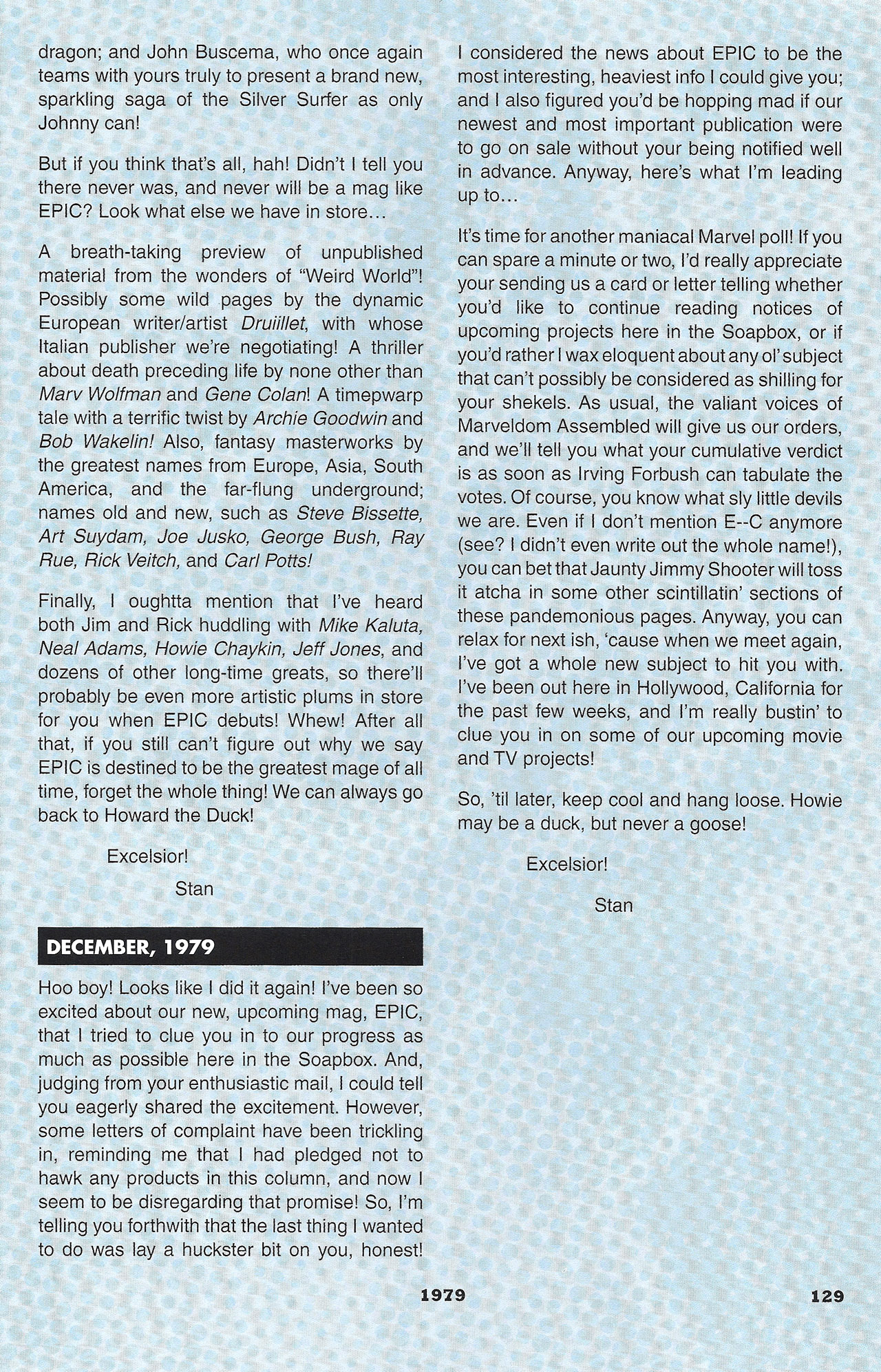 Read online Stan's Soapbox: The Collection comic -  Issue # TPB - 113