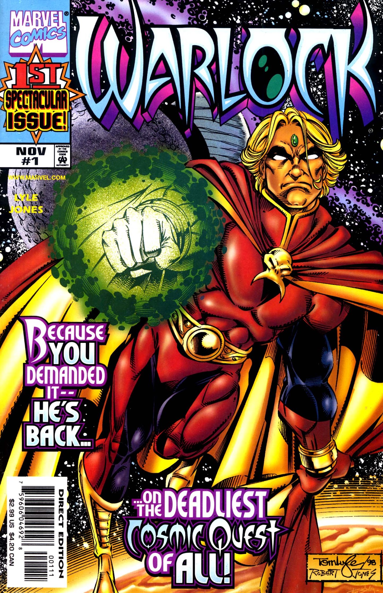 Read online Warlock (1998) comic -  Issue #1 - 1