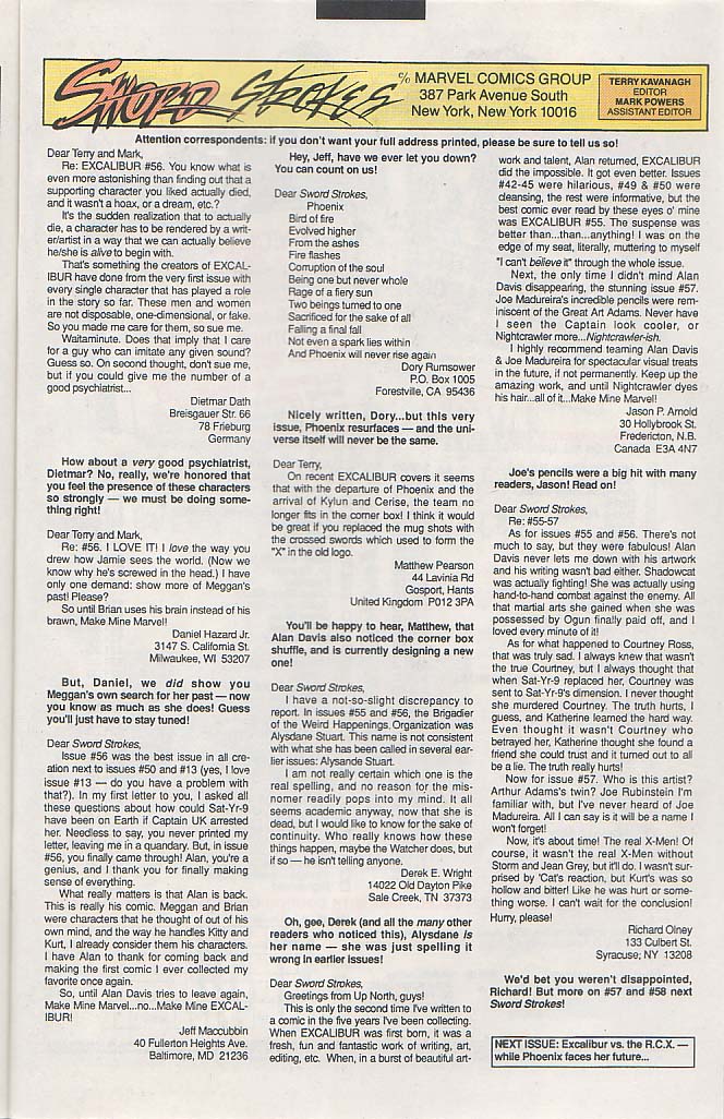 Read online Excalibur (1988) comic -  Issue #61 - 24