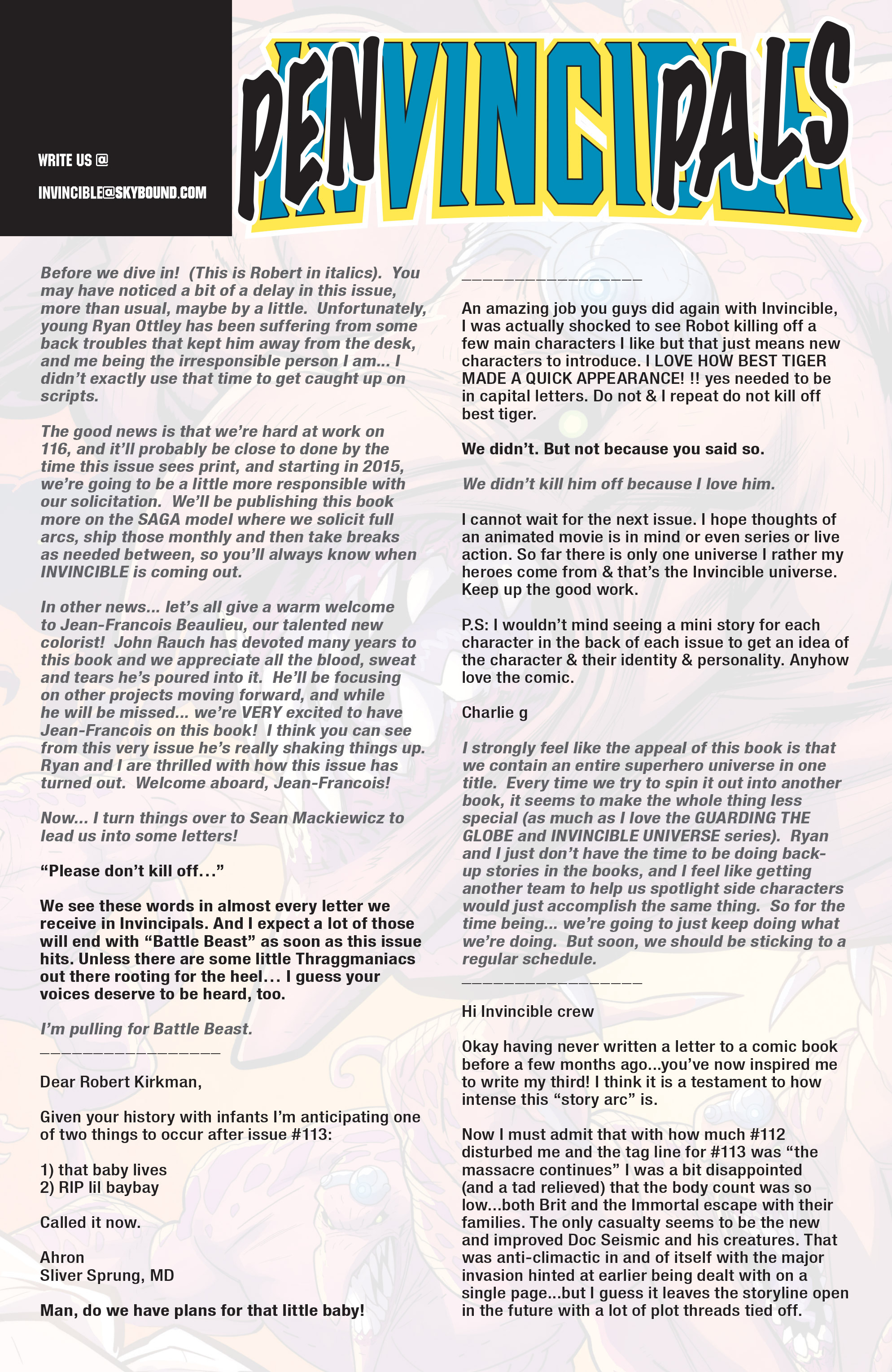 Read online Invincible comic - Issue #115