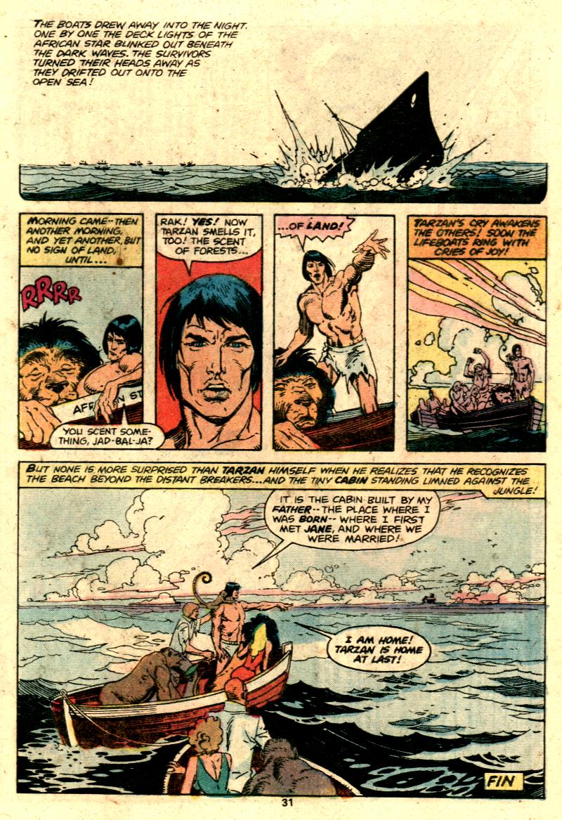 Read online Tarzan (1977) comic -  Issue #29 - 19