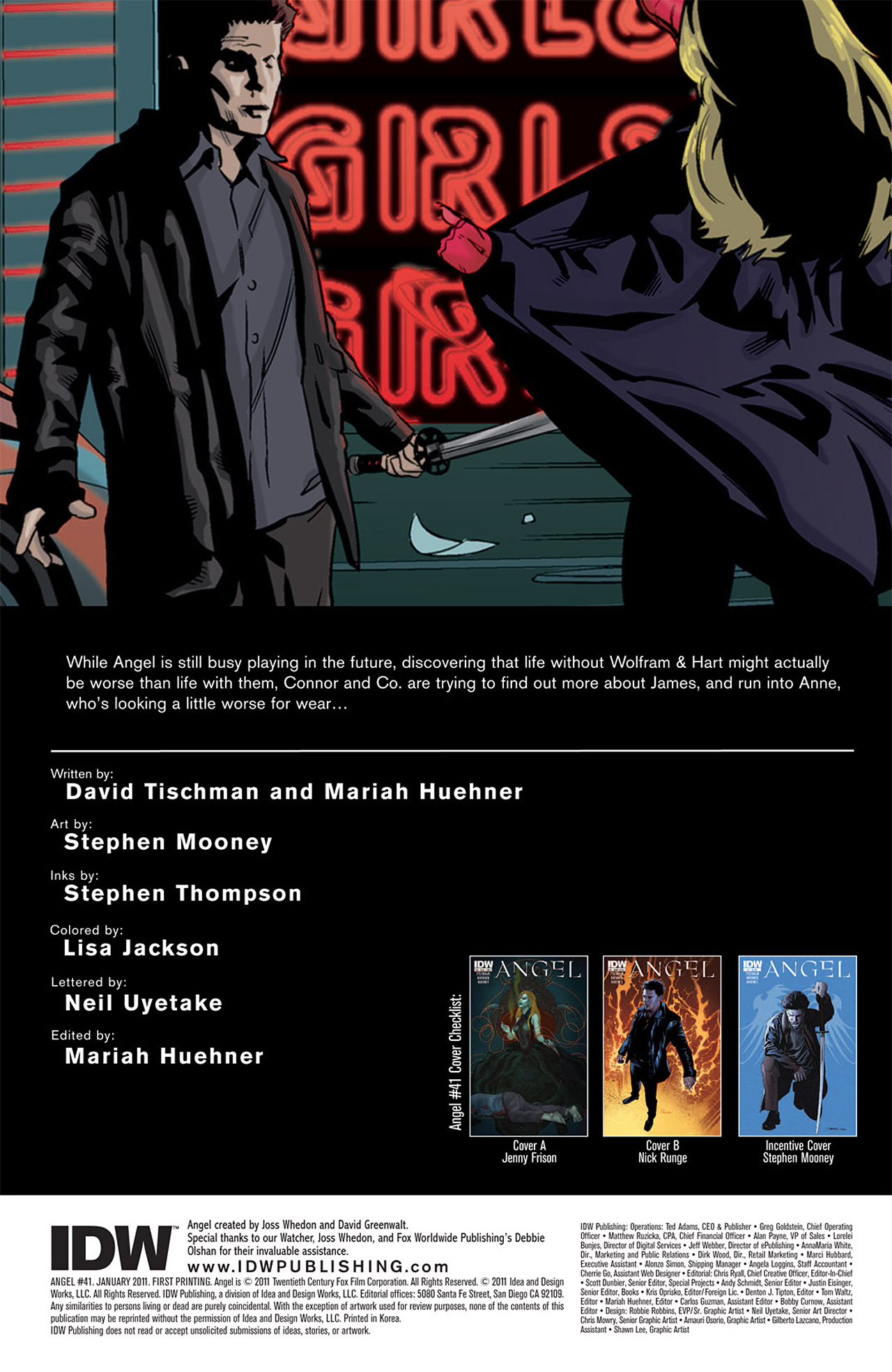 Read online Angel comic -  Issue #41 - 2