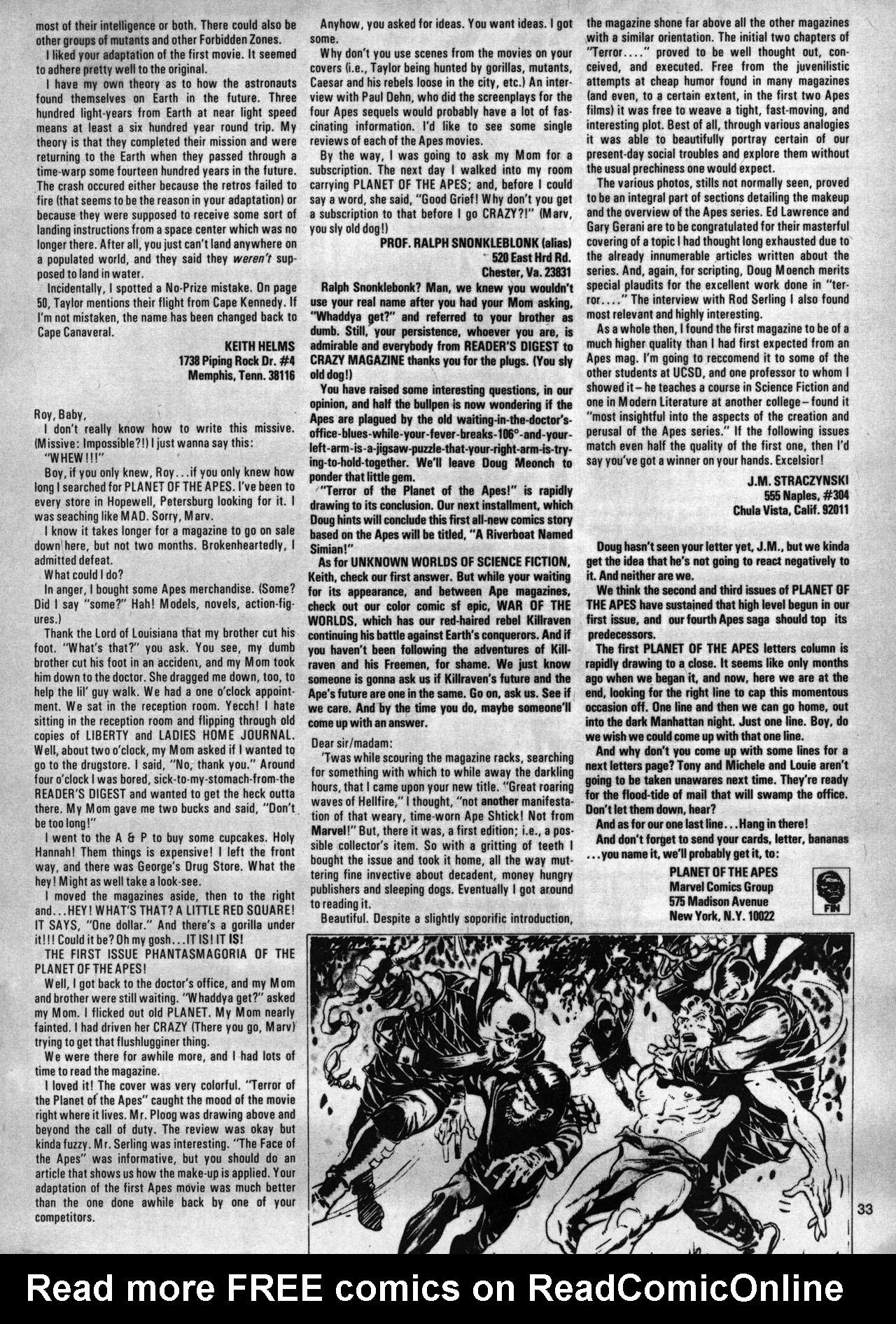 Read online Planet of the Apes comic -  Issue #3 - 33