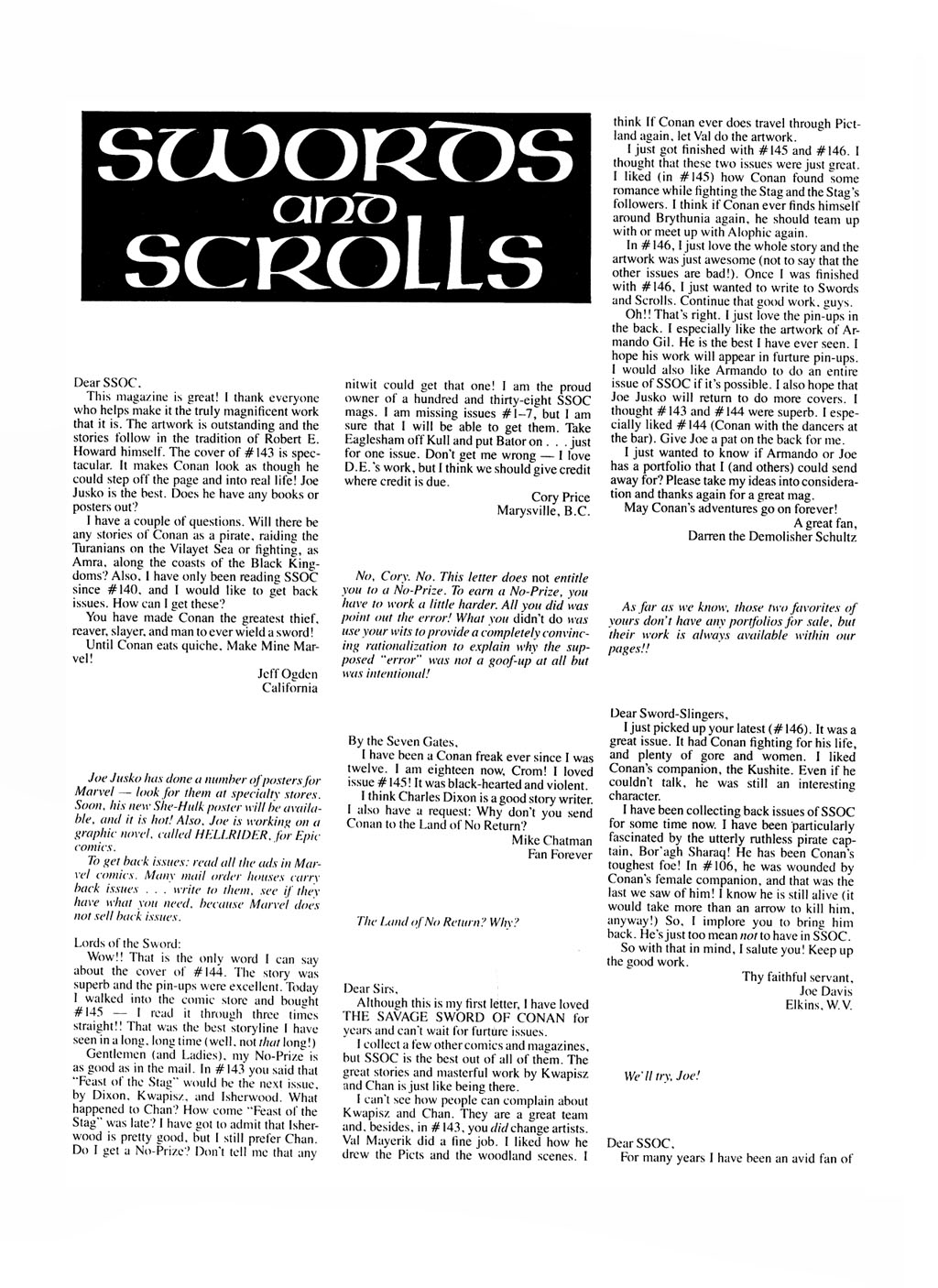 Read online The Savage Sword Of Conan comic -  Issue #149 - 4