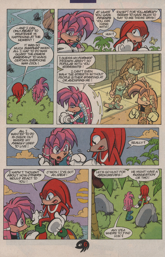 Read online Knuckles the Echidna comic -  Issue #7 - 12