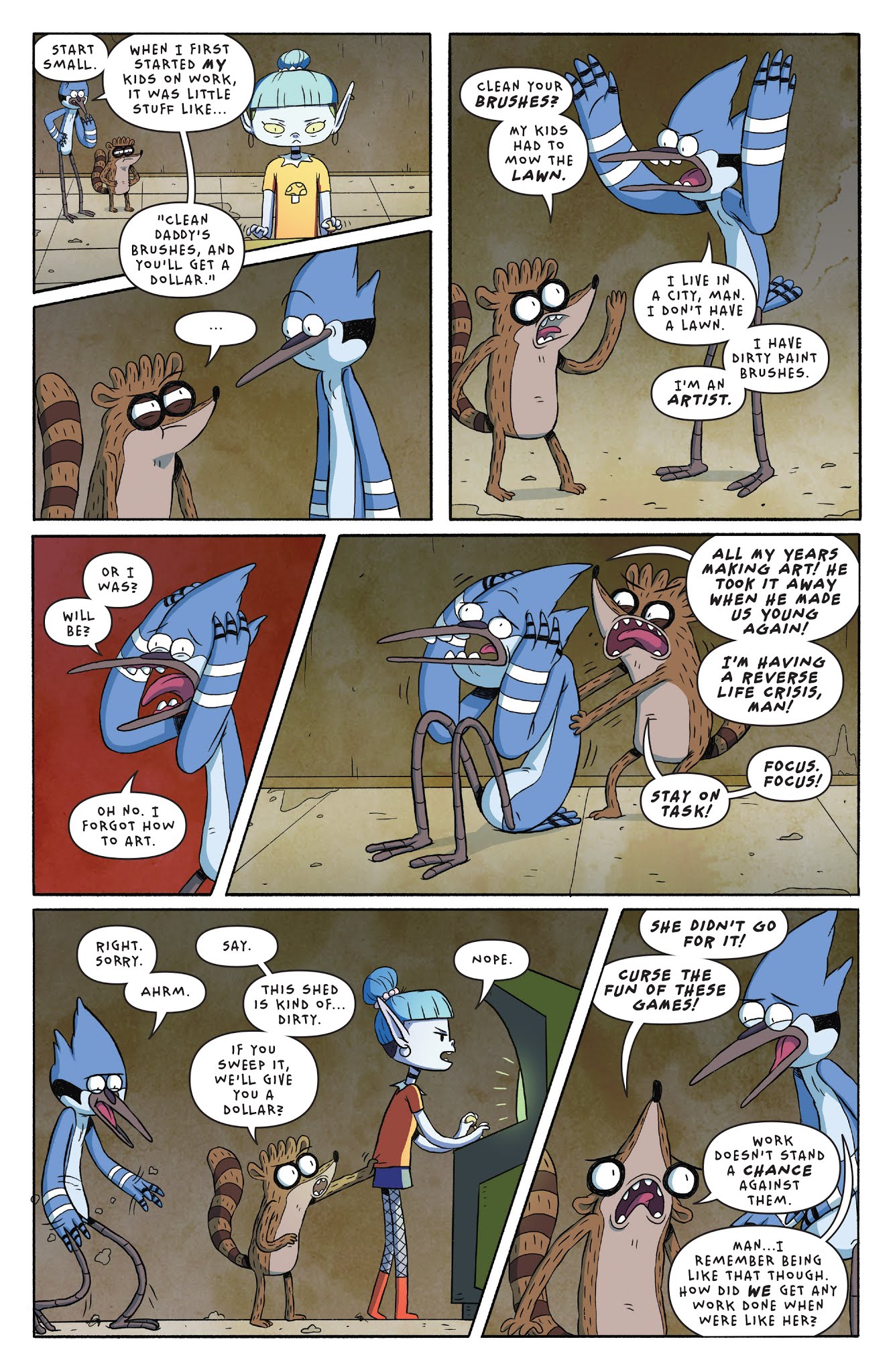 Read online Regular Show: 25 Years Later comic -  Issue #4 - 9