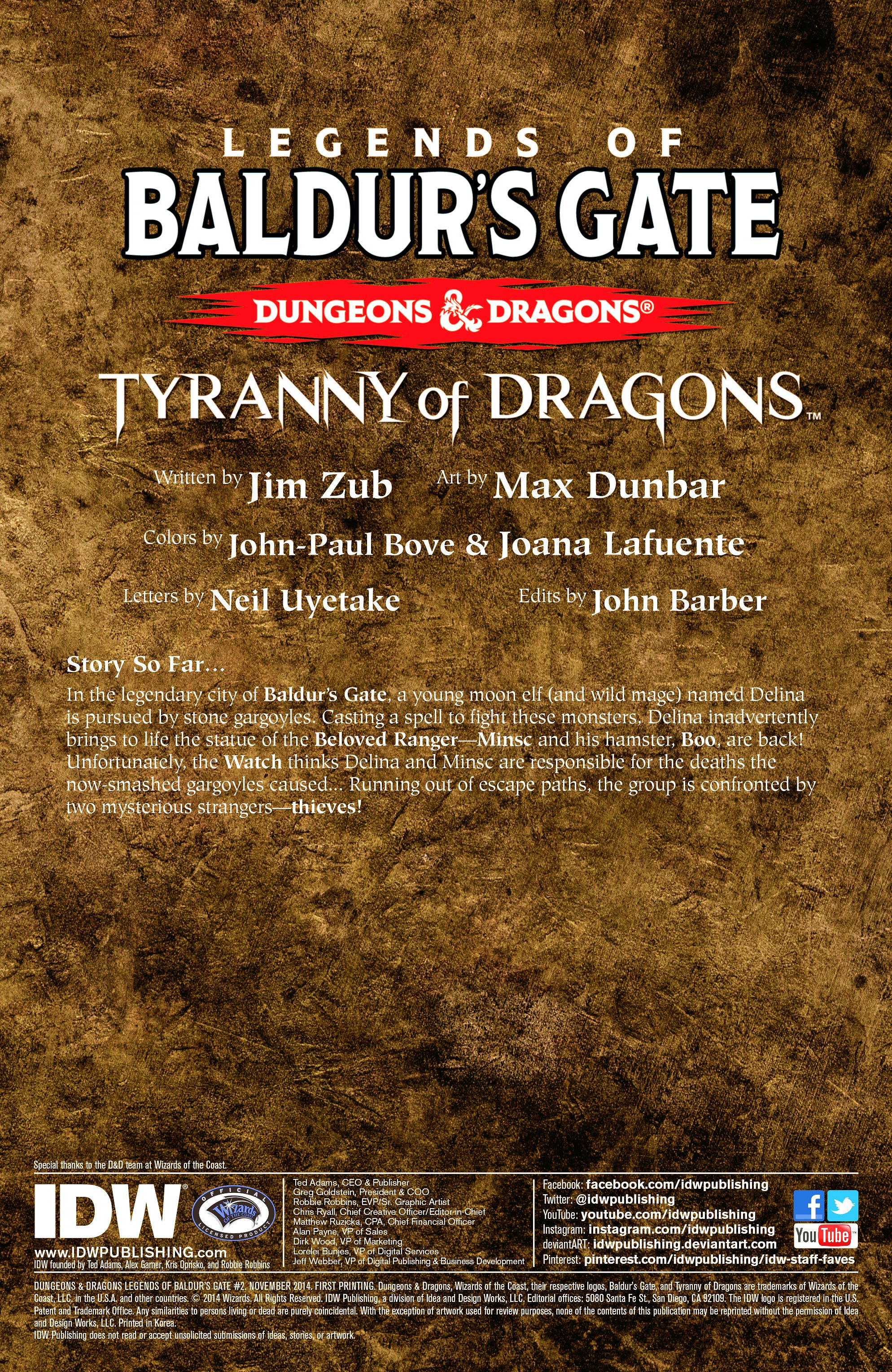 Read online Dungeons & Dragons: Legends of Baldur's Gate comic -  Issue #2 - 2