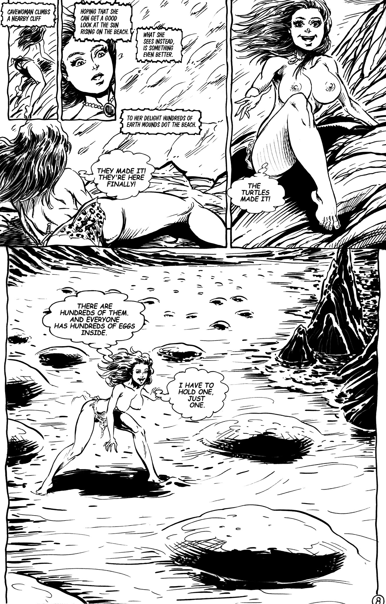 Read online Cavewoman: Sea Monsters comic -  Issue # Full - 10