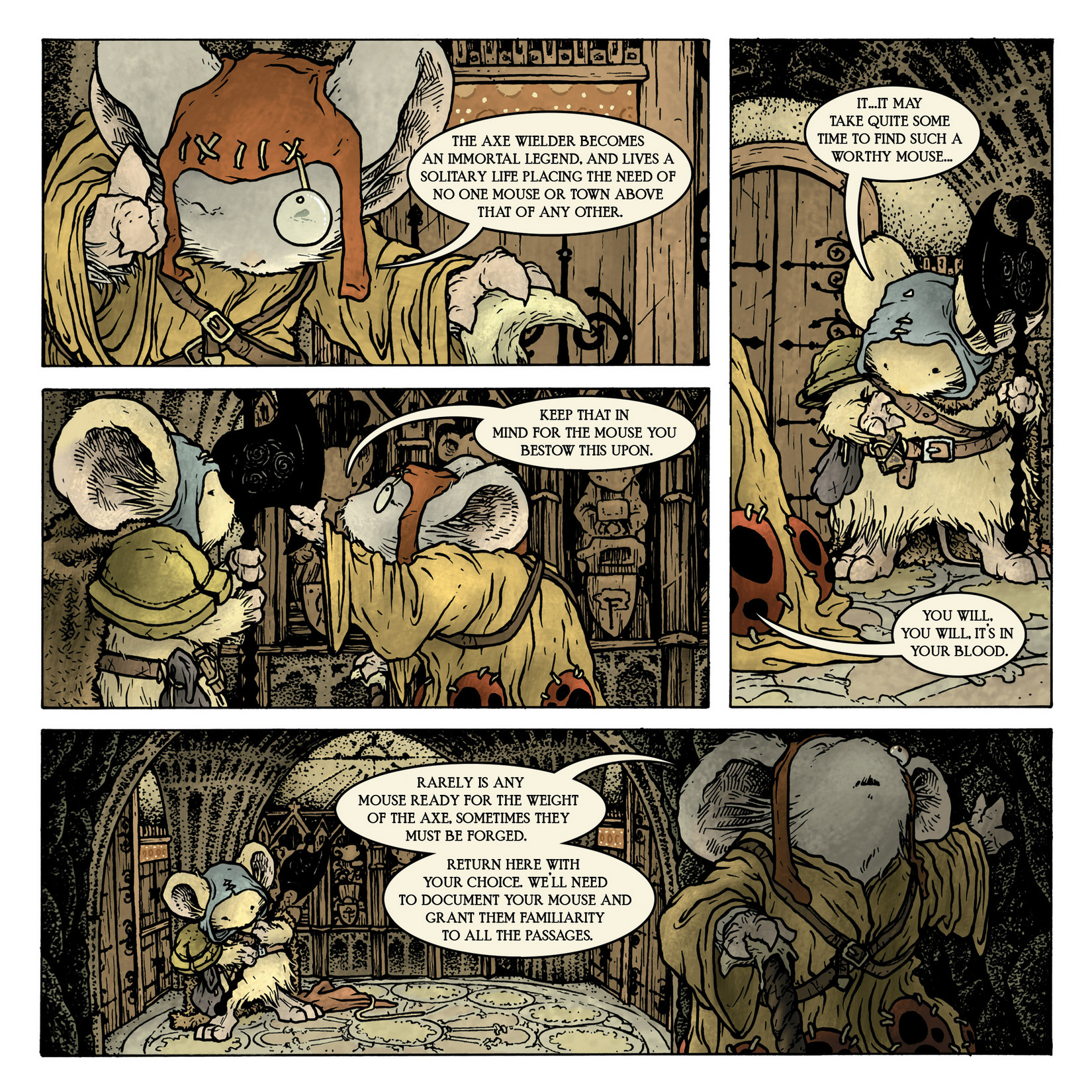 Read online Mouse Guard: The Black Axe comic -  Issue #6 - 13