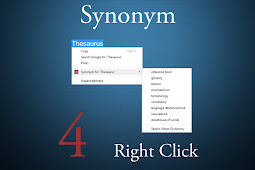 Thesaurus: Synonym 4 Right Click