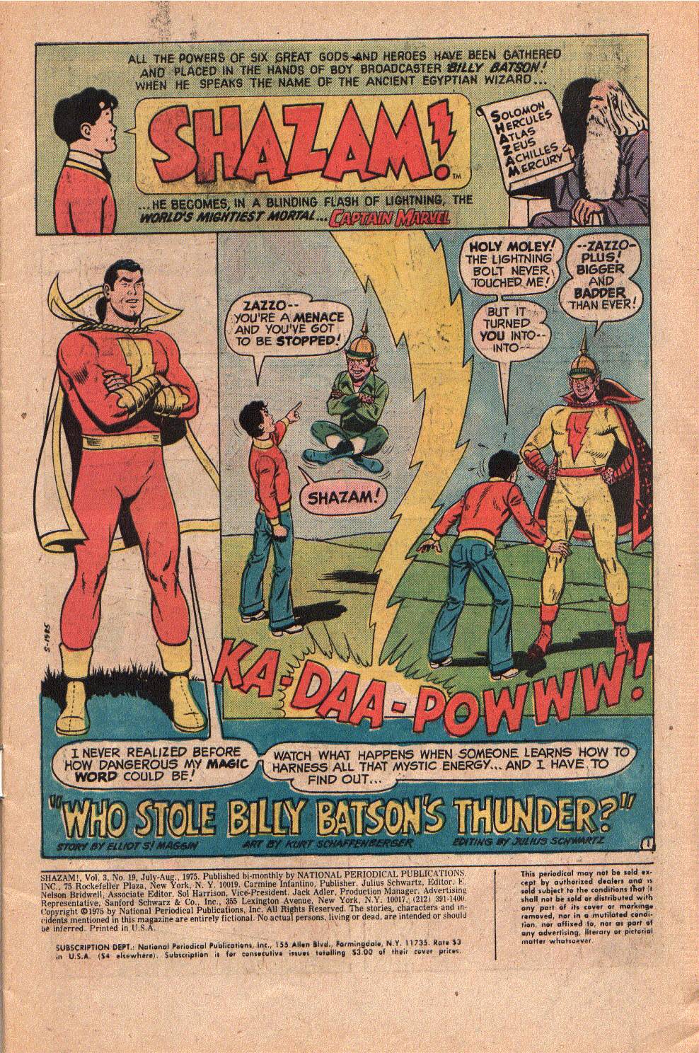 Read online Shazam! (1973) comic -  Issue #19 - 3