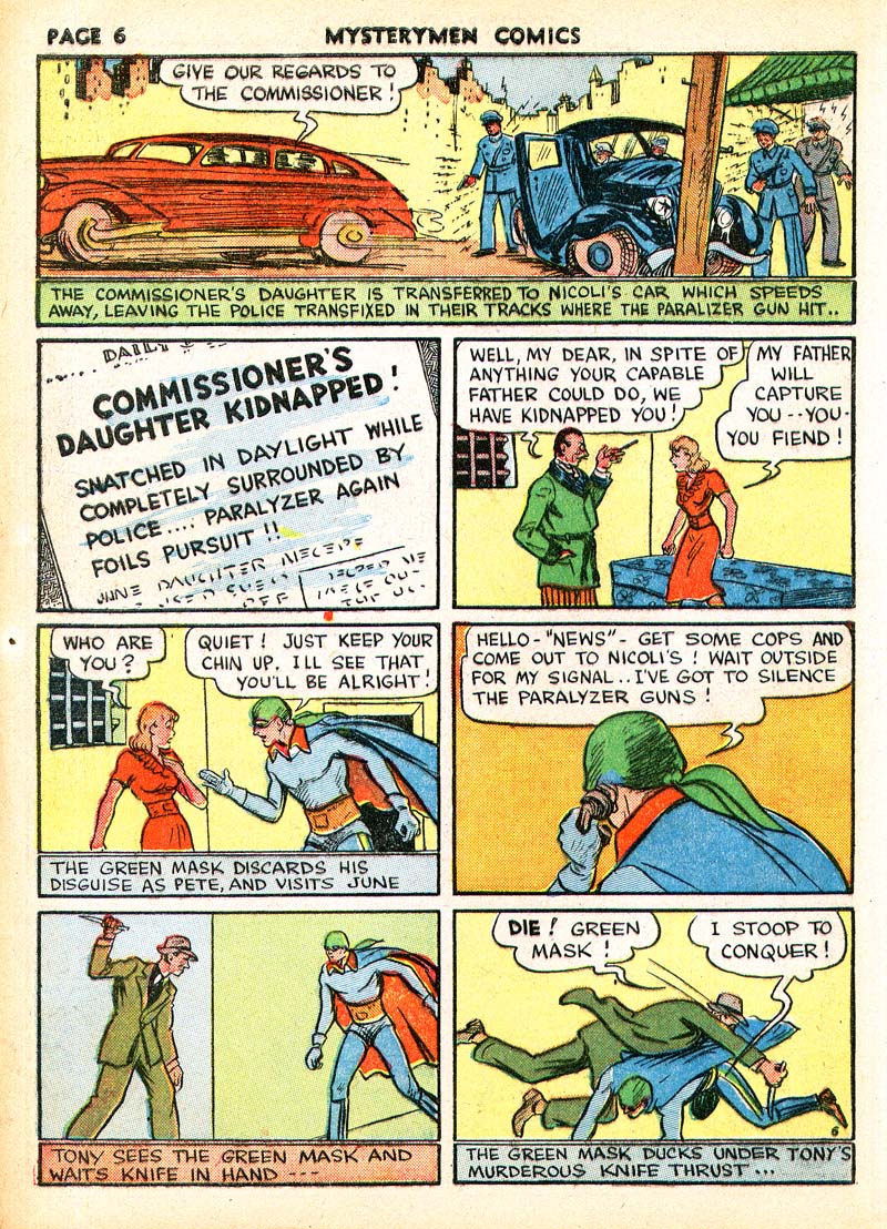 Read online Mystery Men Comics comic -  Issue #4 - 8