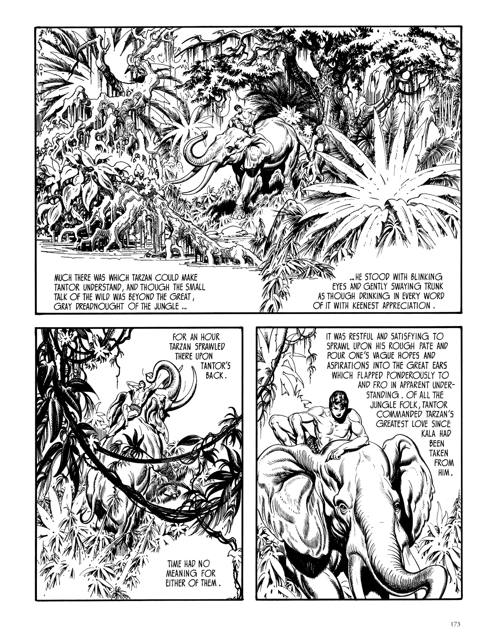 Read online Edgar Rice Burroughs' Tarzan: Burne Hogarth's Lord of the Jungle comic -  Issue # TPB - 172
