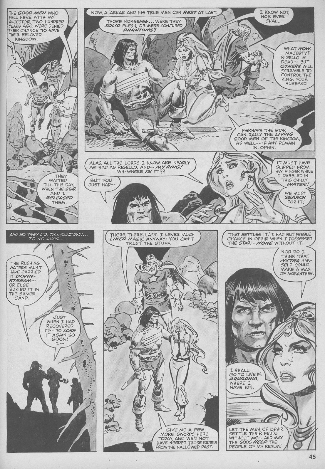 Read online The Savage Sword Of Conan comic -  Issue #44 - 45