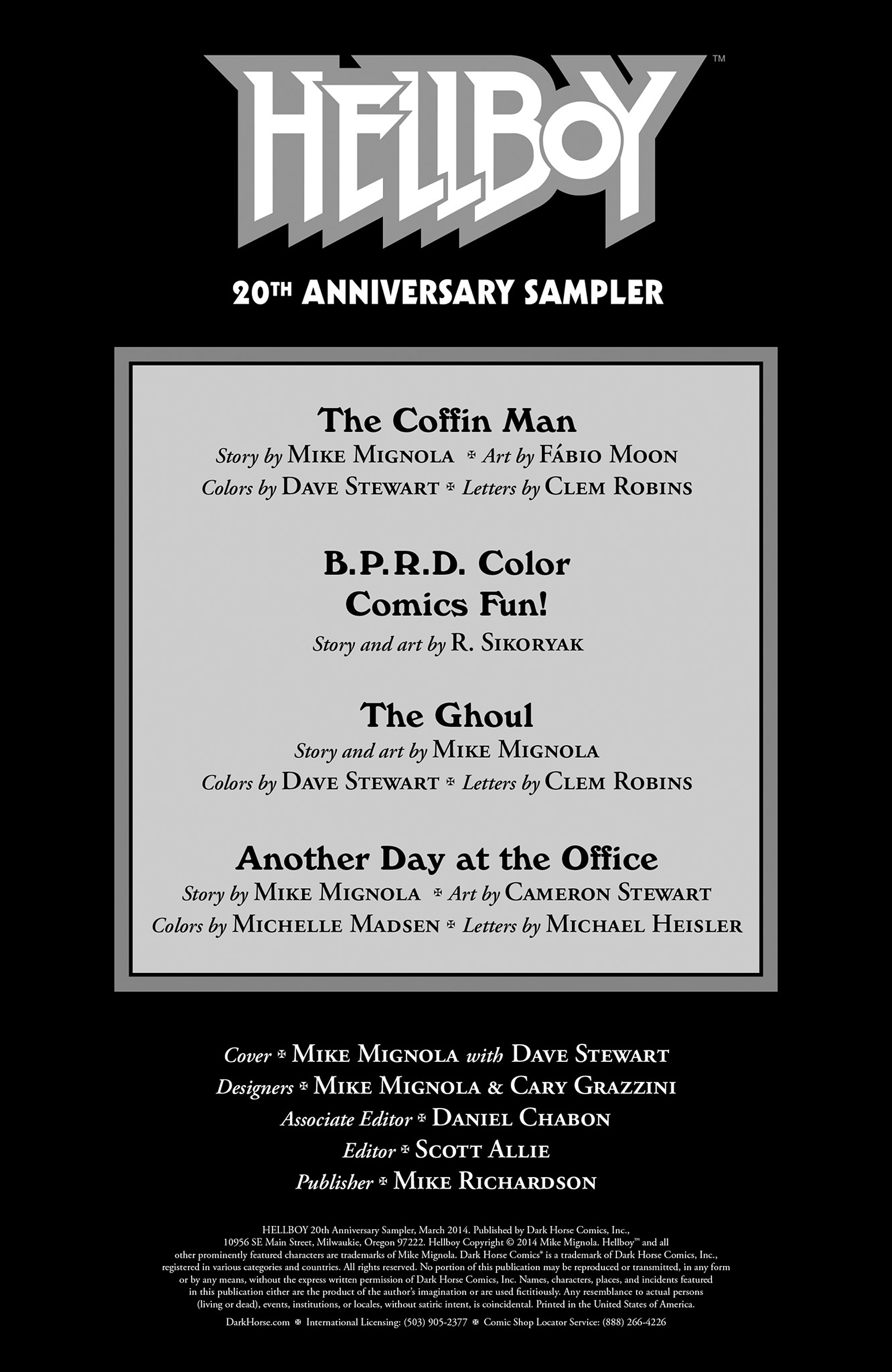 Read online Hellboy 20th Anniversary Sampler comic -  Issue # Full - 2